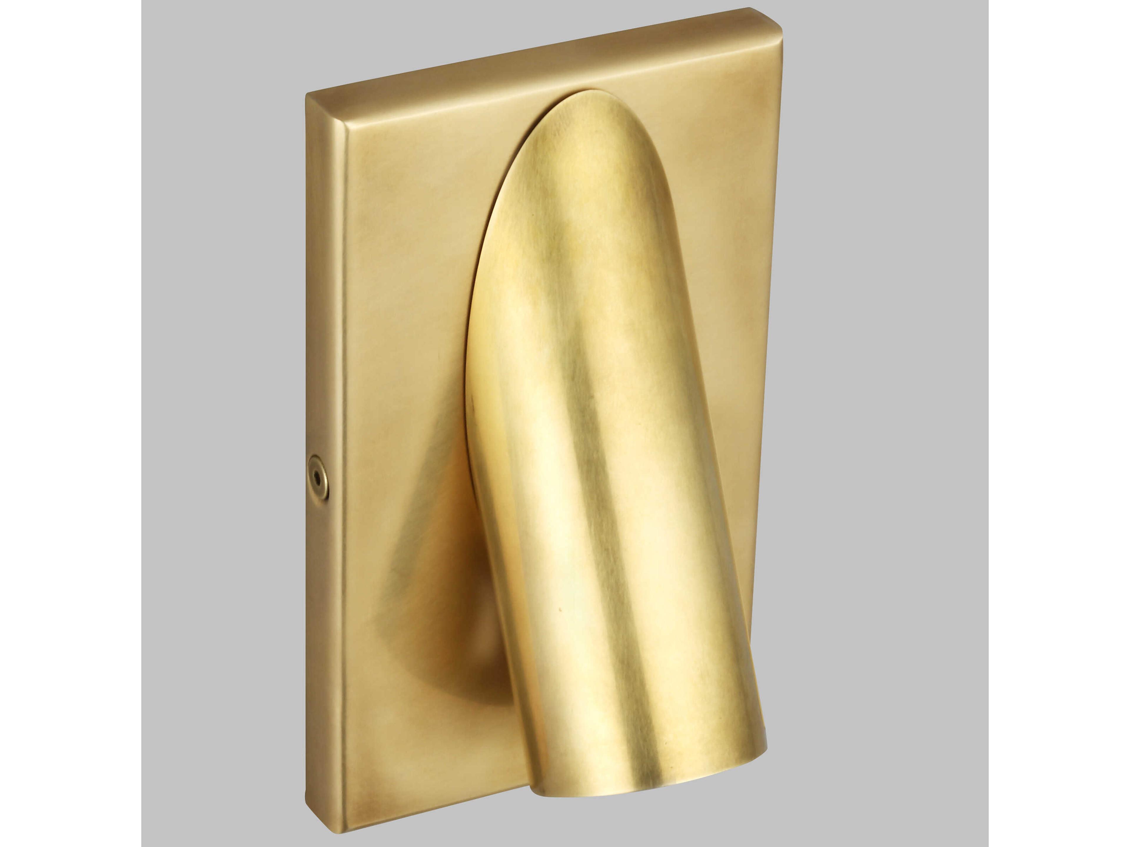 Visual Comfort Modern Ponte 1-Light Natural Brass Wall Sconce
