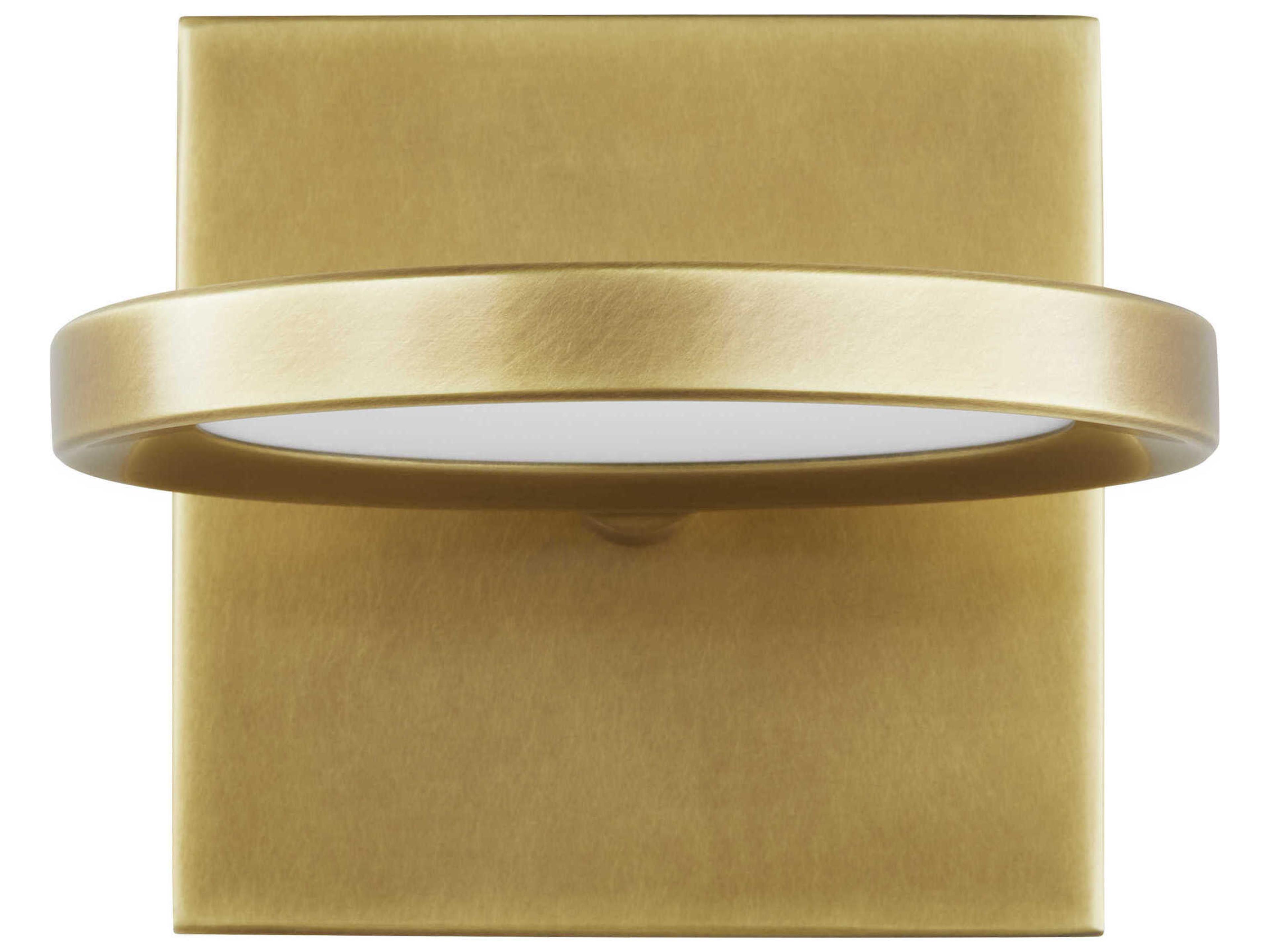Visual Comfort Modern Spectica 1-Light Plated Brass Wall Sconce