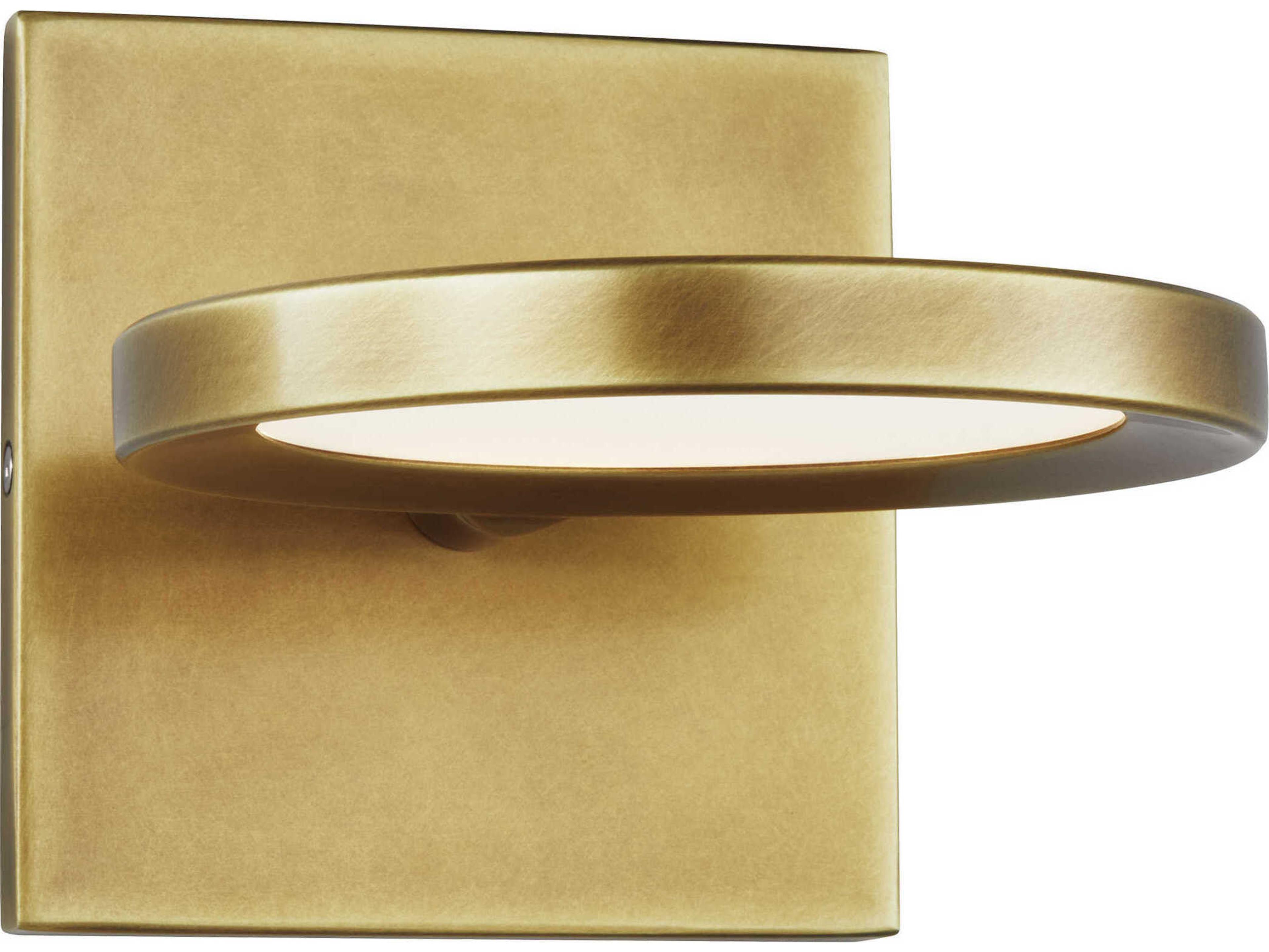 Visual Comfort Modern Spectica 1-Light Plated Brass Wall Sconce