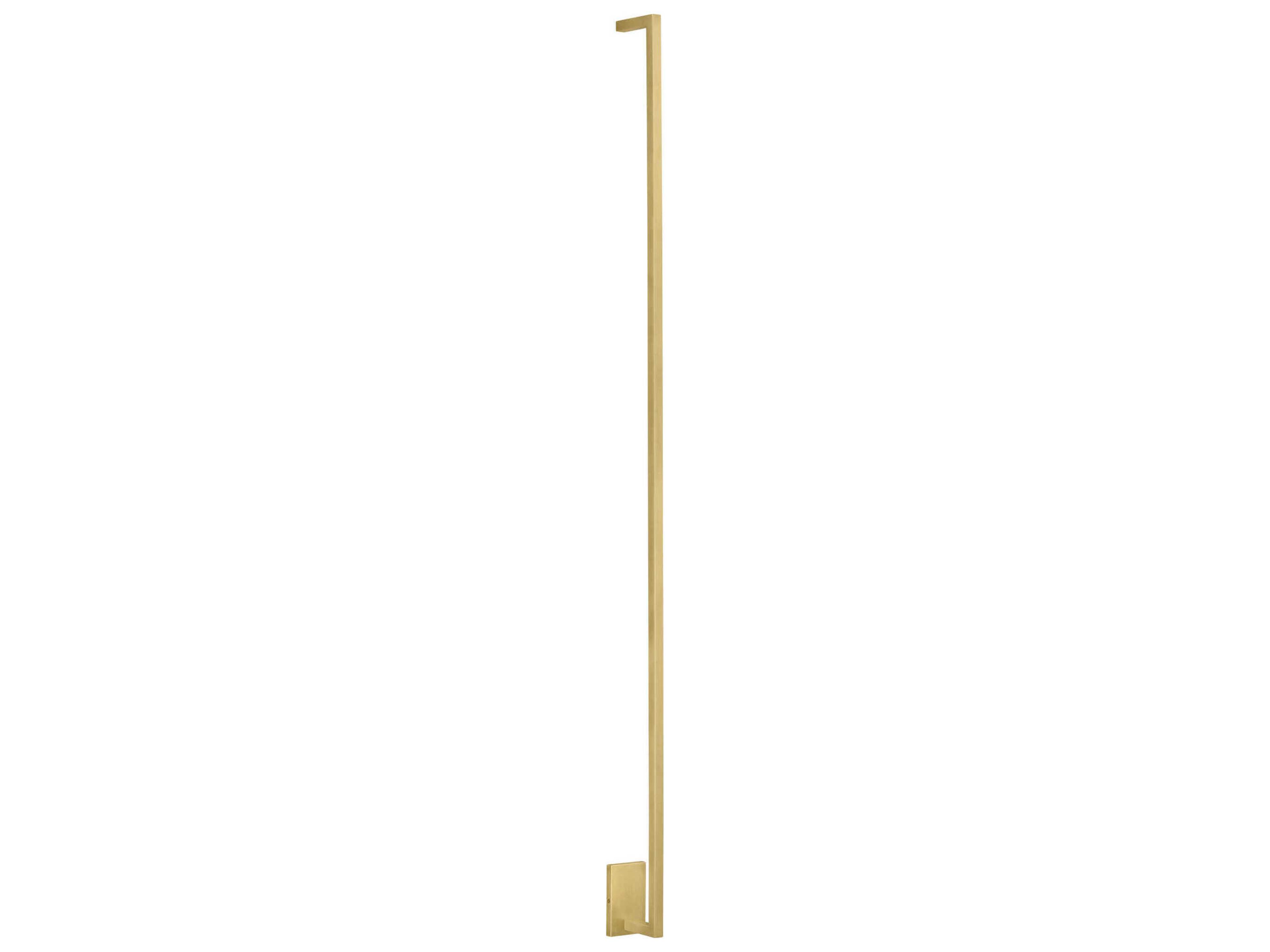 Stagger Extra Large LED Wall Sconce in Natural Brass