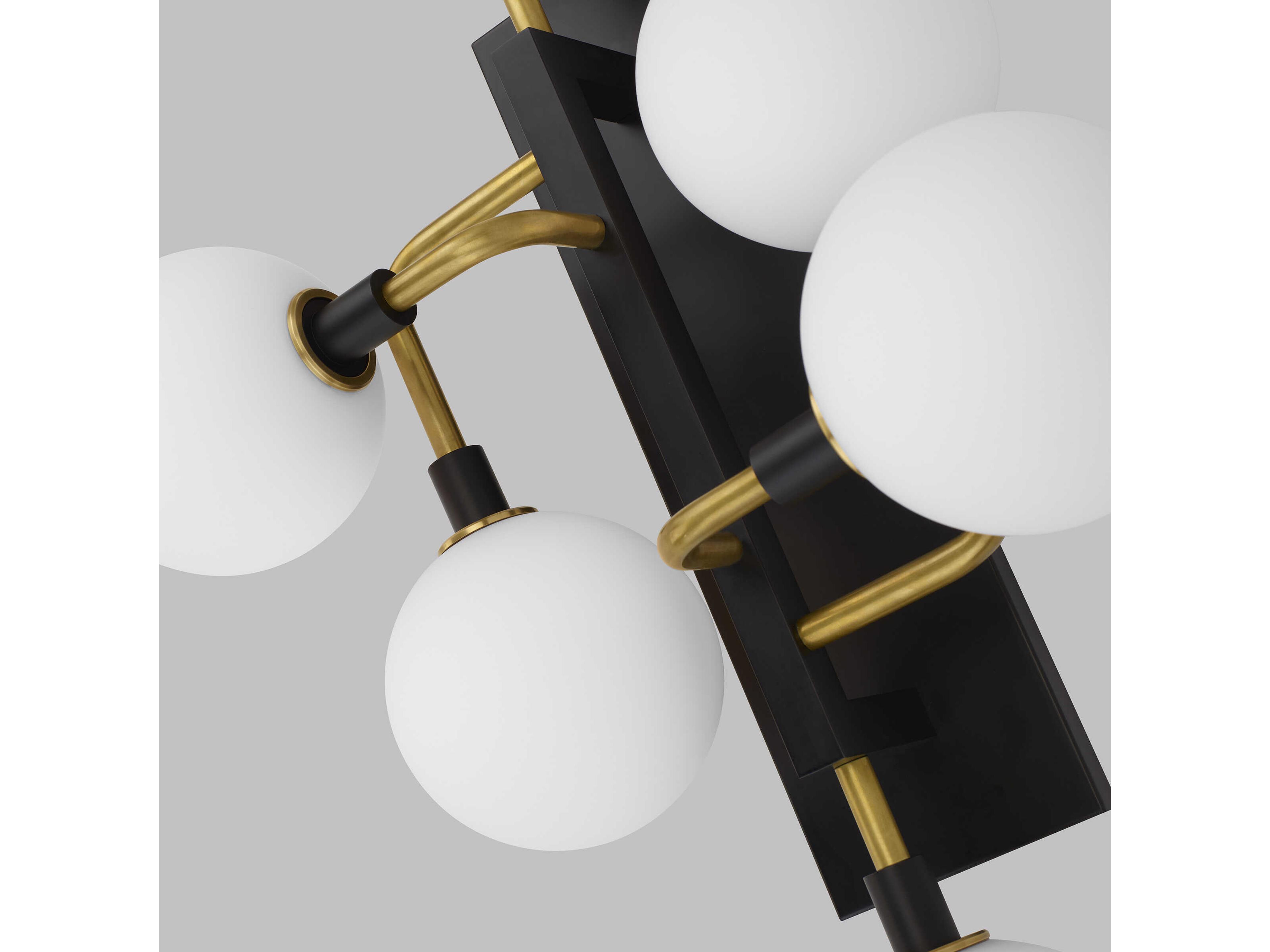 Visual Comfort Modern Viaggio 6-Light Brass Wall Sconce