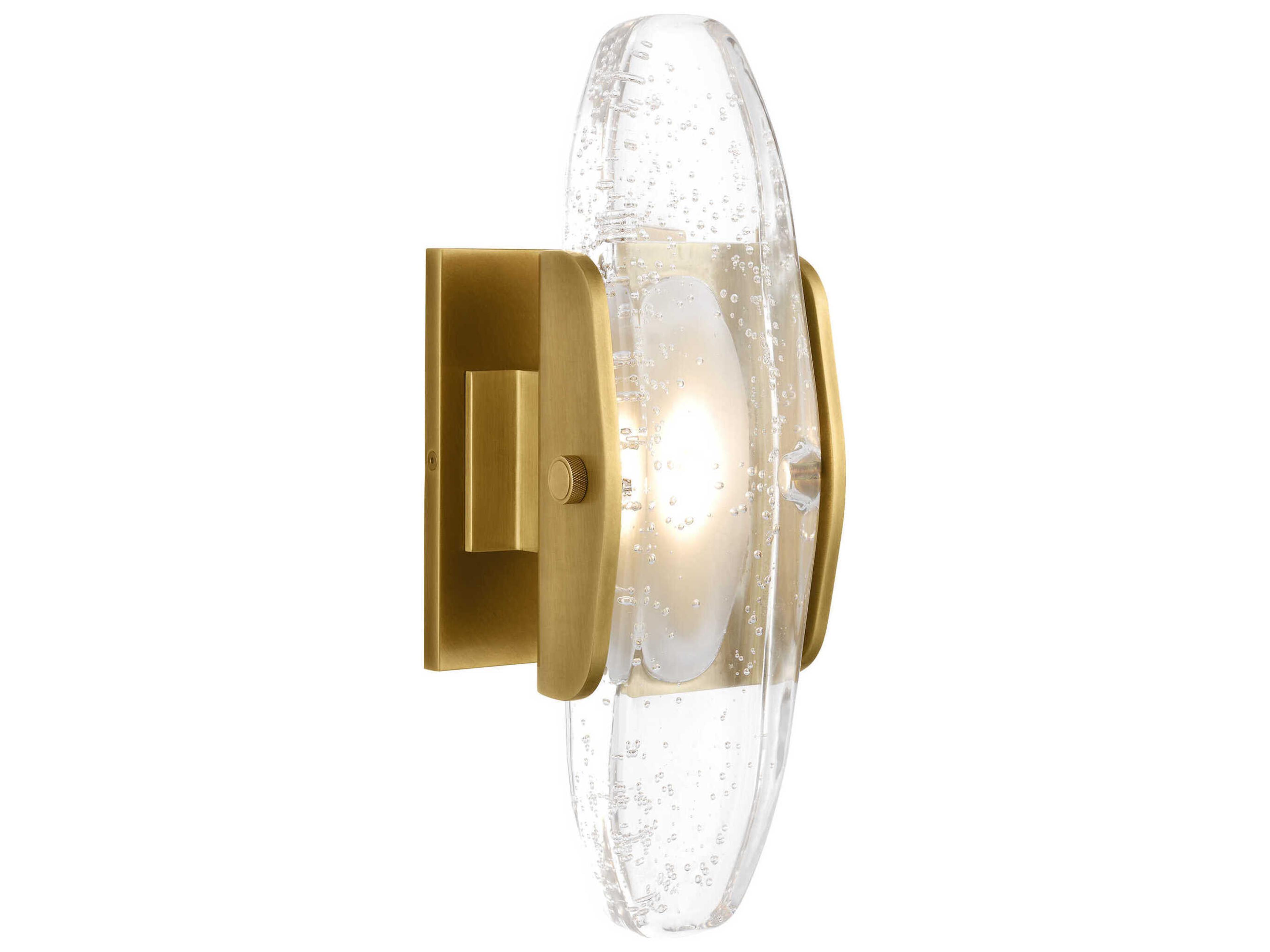 Visual Comfort Modern Wythe 1-Light Plated Brass Wall Sconce