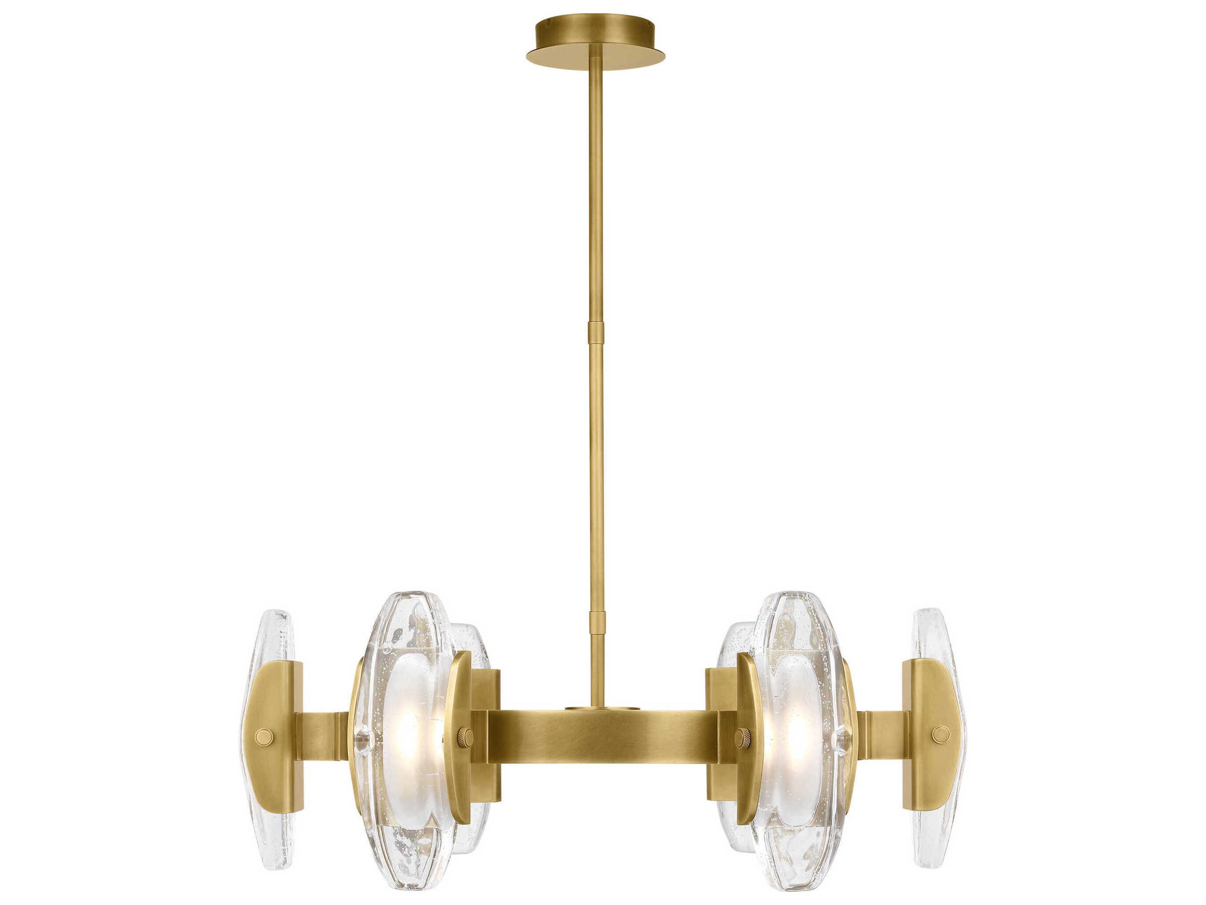 Wythe 6-Light Plated Brass Chandelier