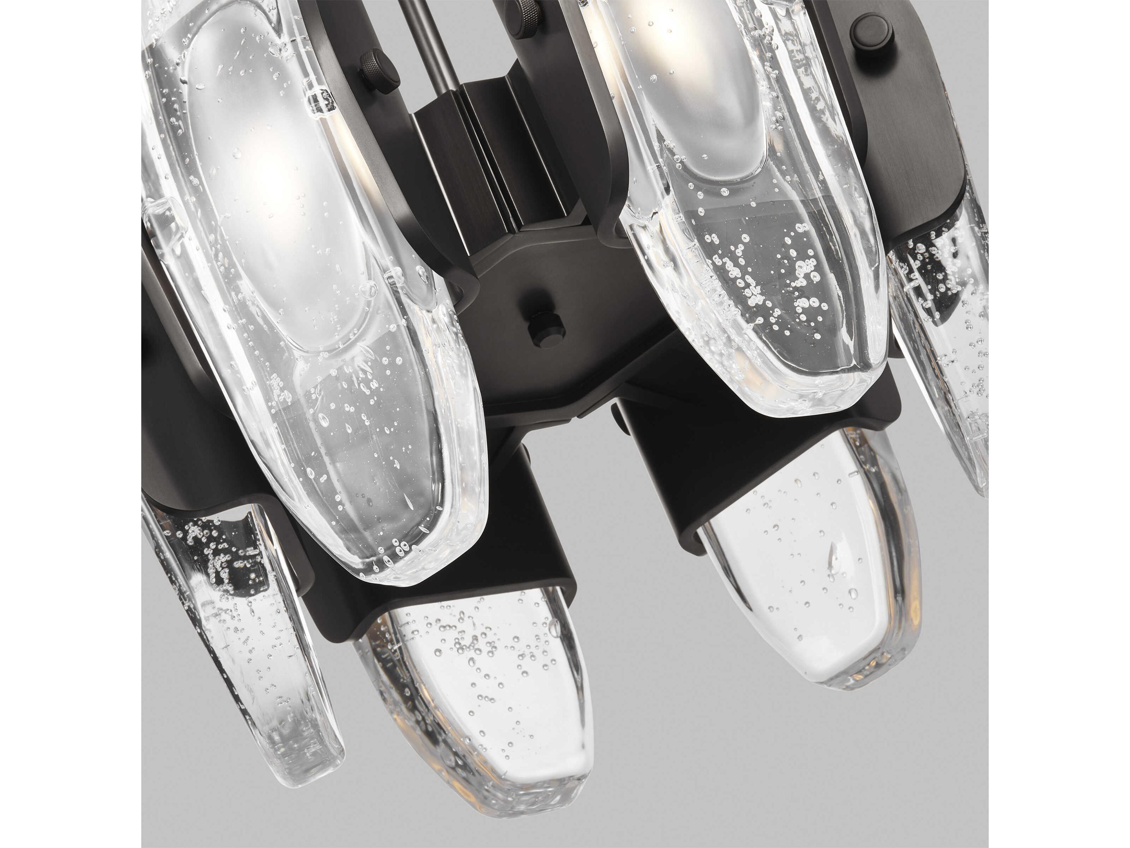 Visual Comfort Modern Wythe 6-Light Plated Dark Bronze Chandelier