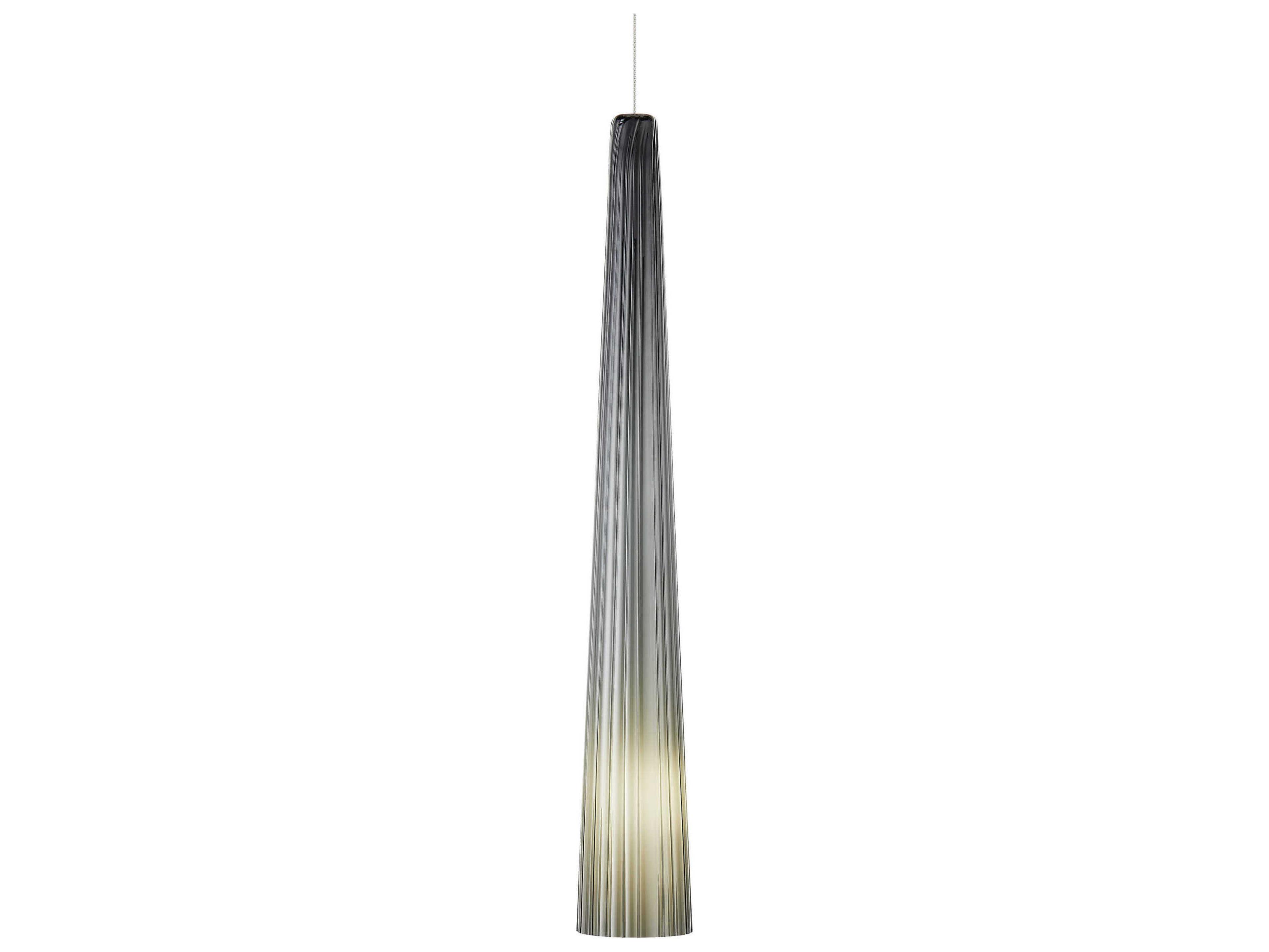 Visual Comfort Modern Zenith 1-Light Gray Mini Pendant