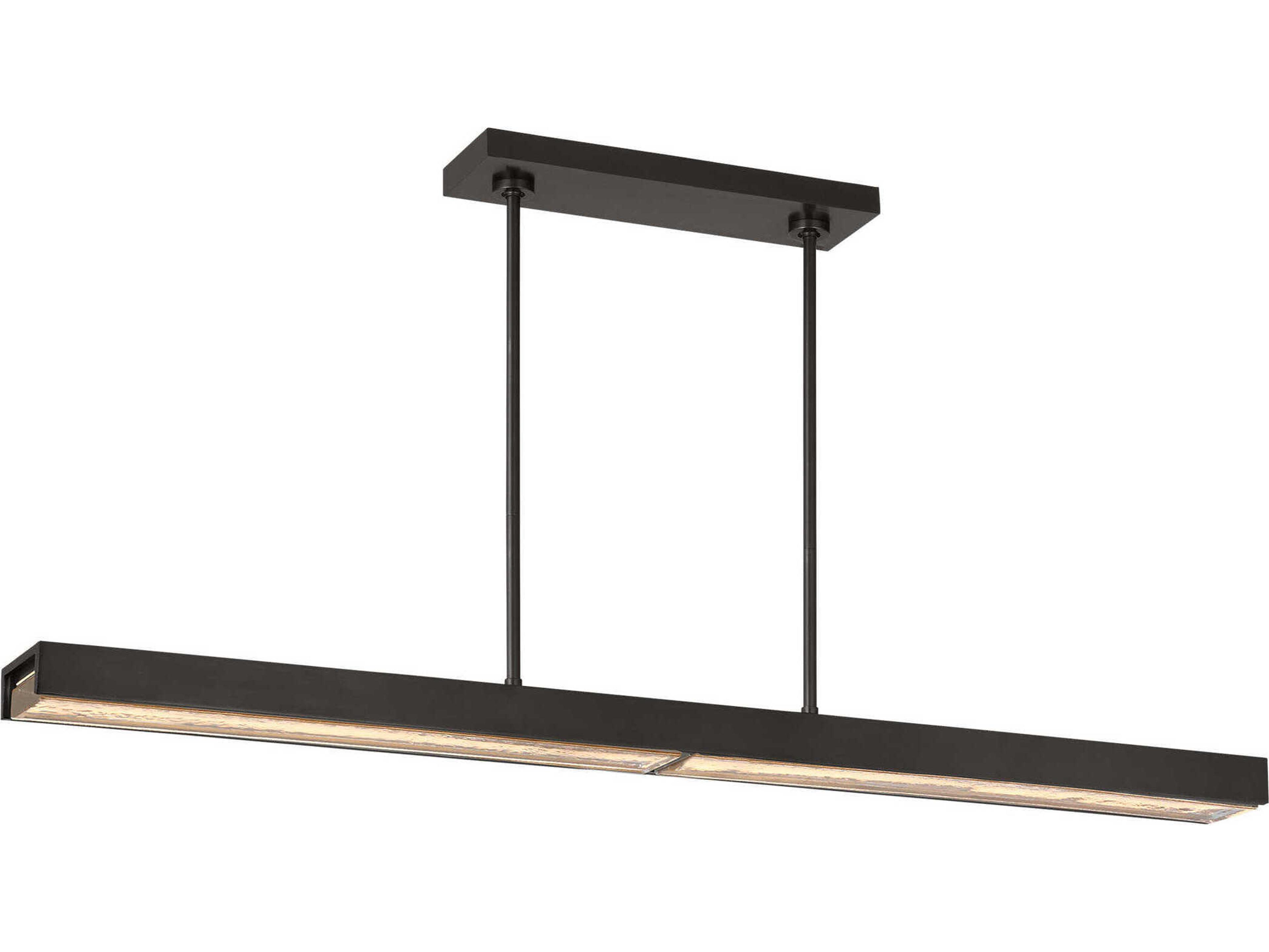 Maybeck 2-Light Bronze Linear Island Pendant