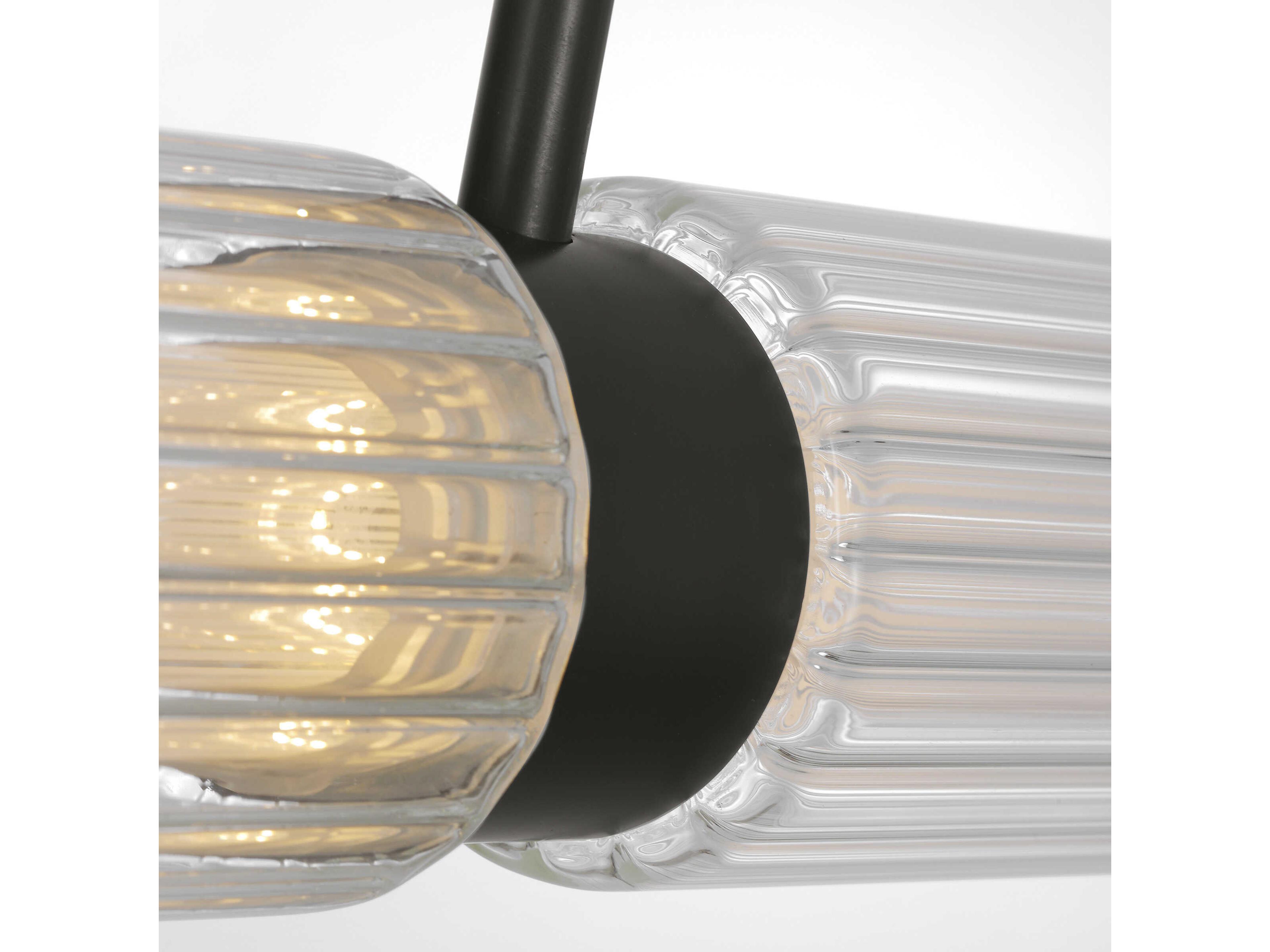 Visual Comfort Modern Langston 1-Light Plated Dark Bronze Linear Island Pendant