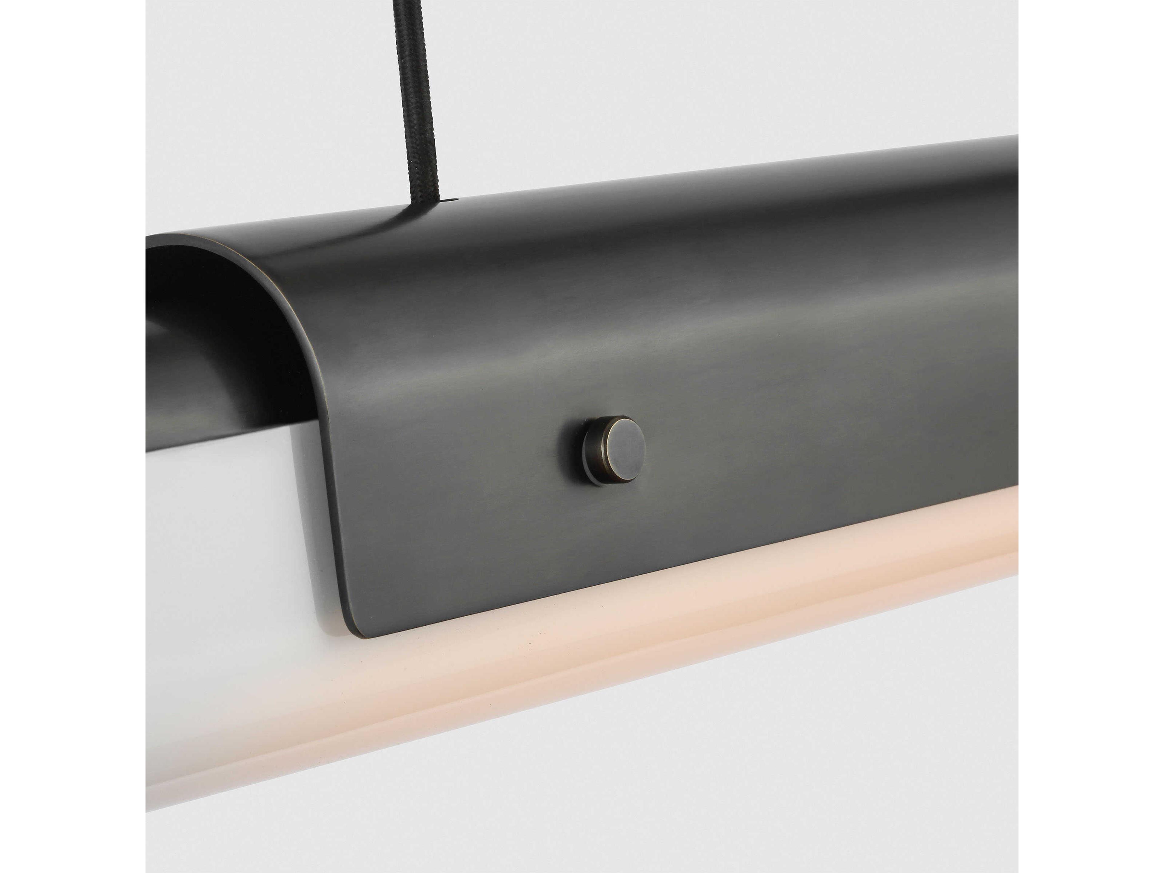 Visual Comfort Modern Ambrose 1-Light Bronze Linear Island Pendant