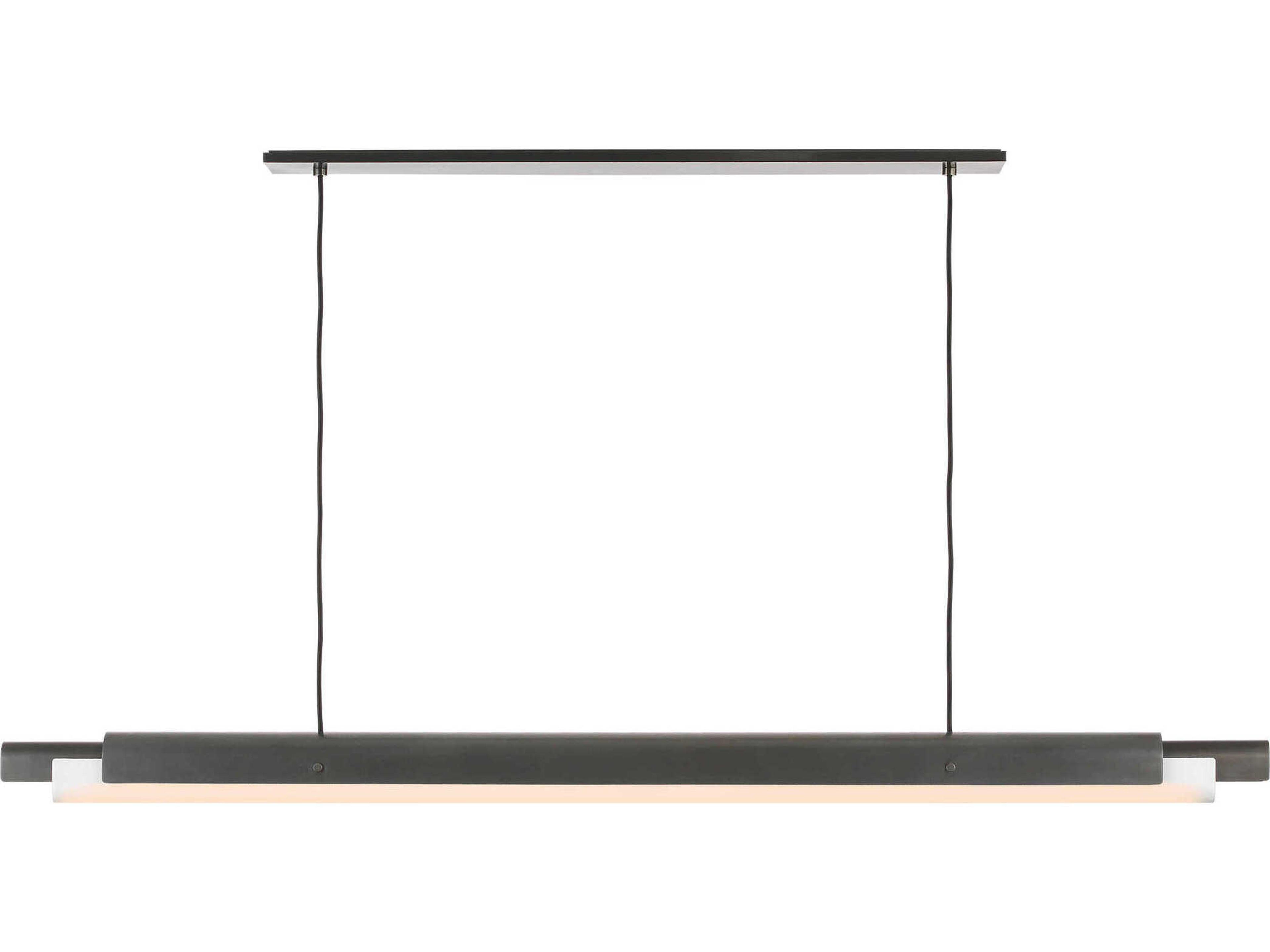Visual Comfort Modern Ambrose 1-Light Bronze Linear Island Pendant