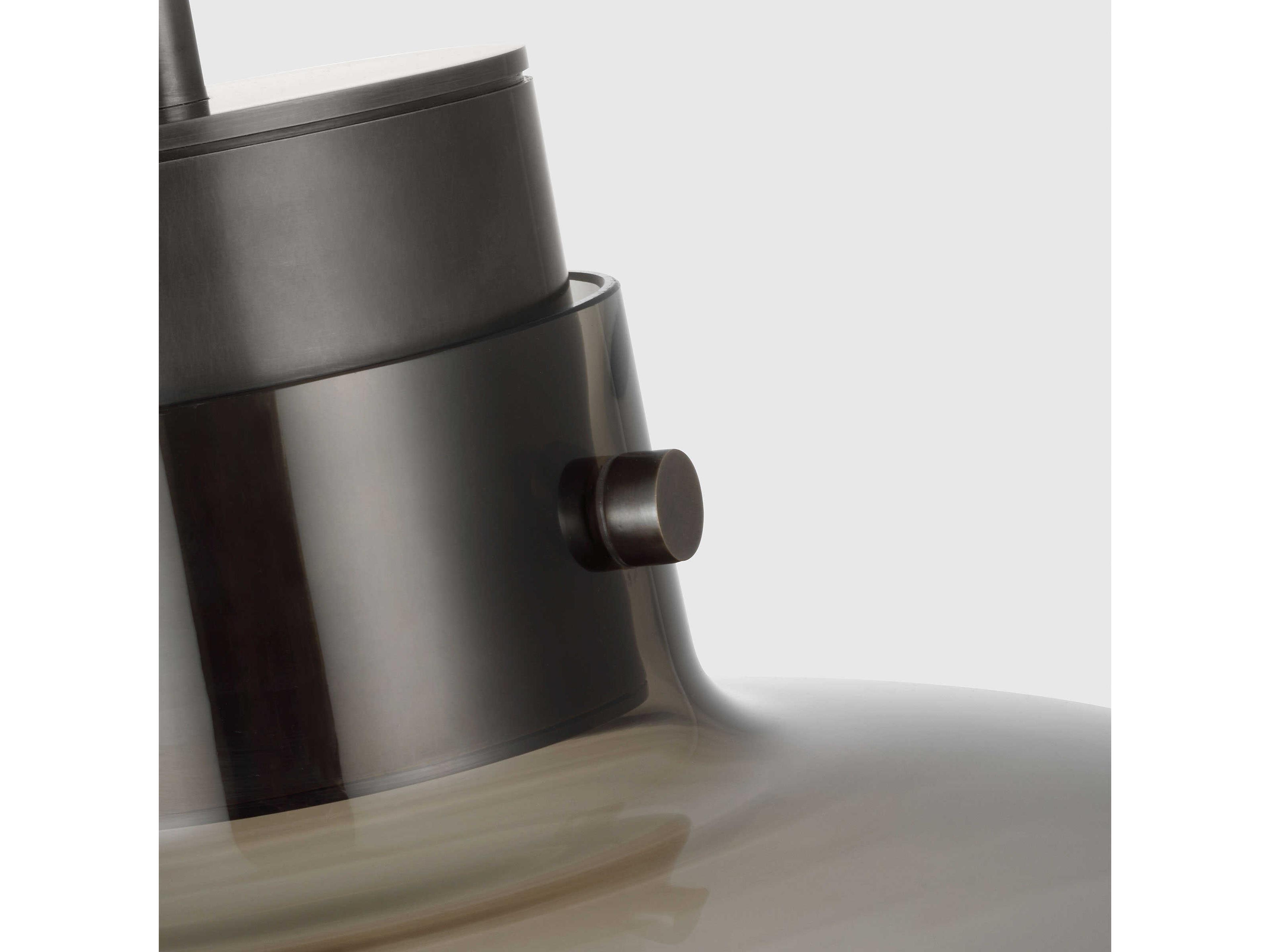 Visual Comfort Modern Morgan 1-Light Burnished Bronze Pendant