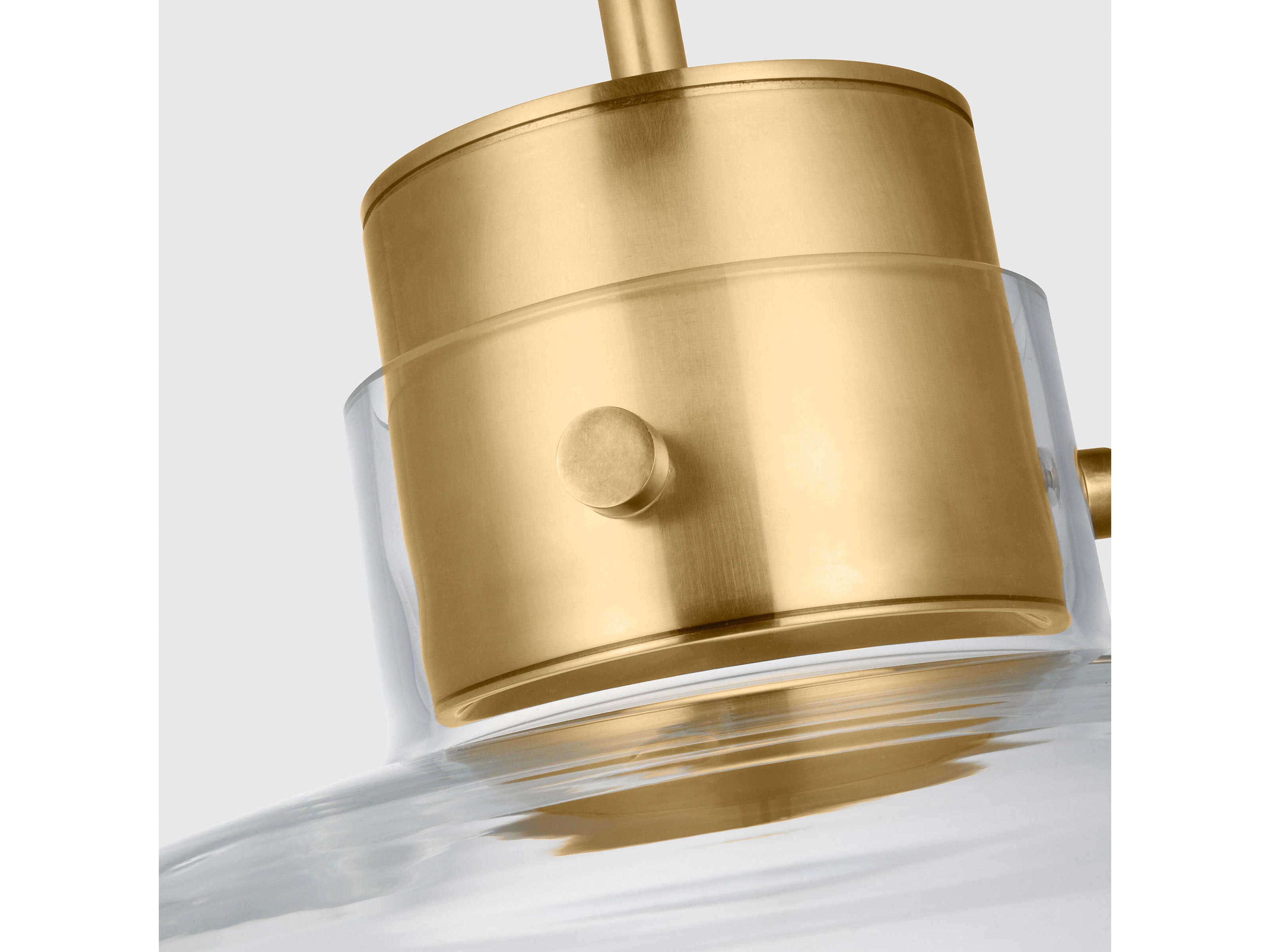 Visual Comfort Modern Morgan 1-Light Brass Pendant