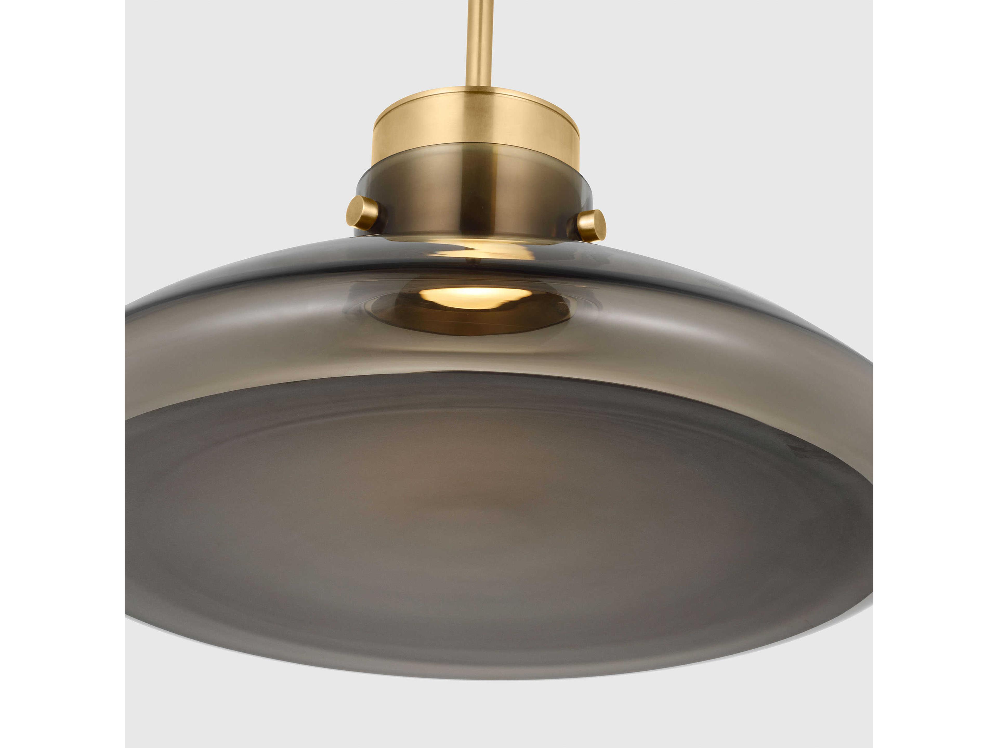 Visual Comfort Modern Morgan 1-Light Brass Pendant