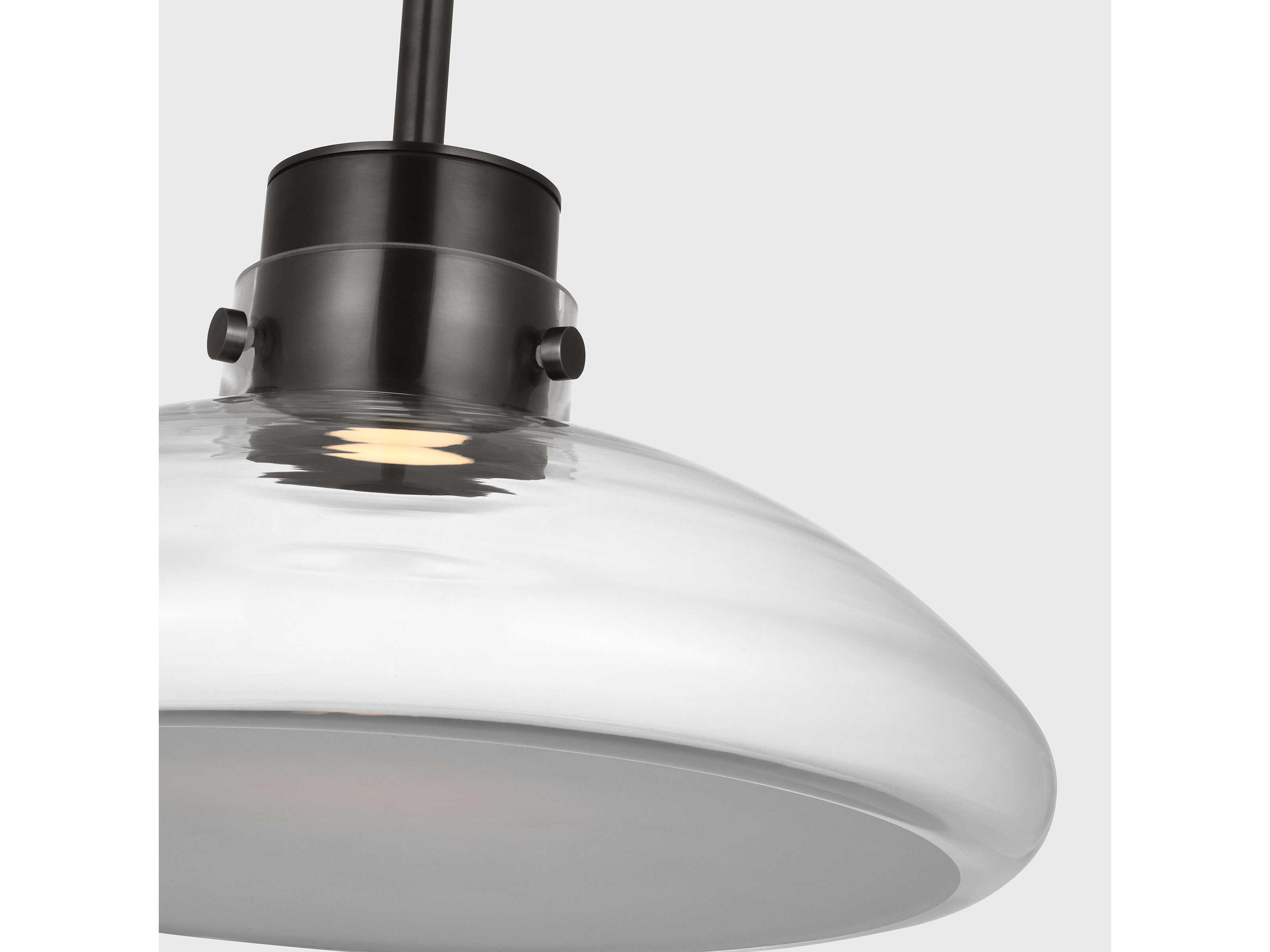 Visual Comfort Modern Morgan 1-Light Burnished Bronze Pendant