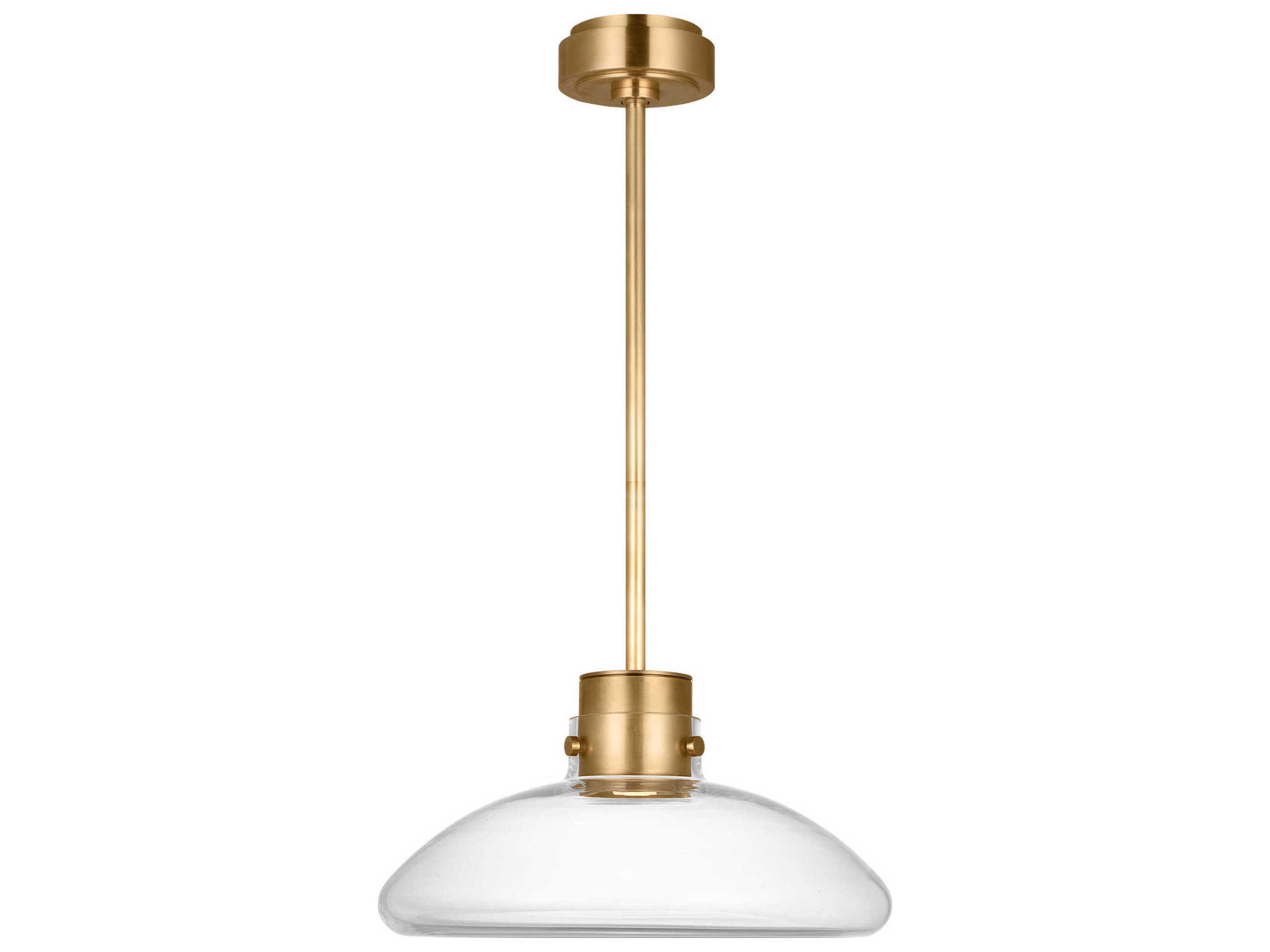 Morgan 1-Light Brass Pendant