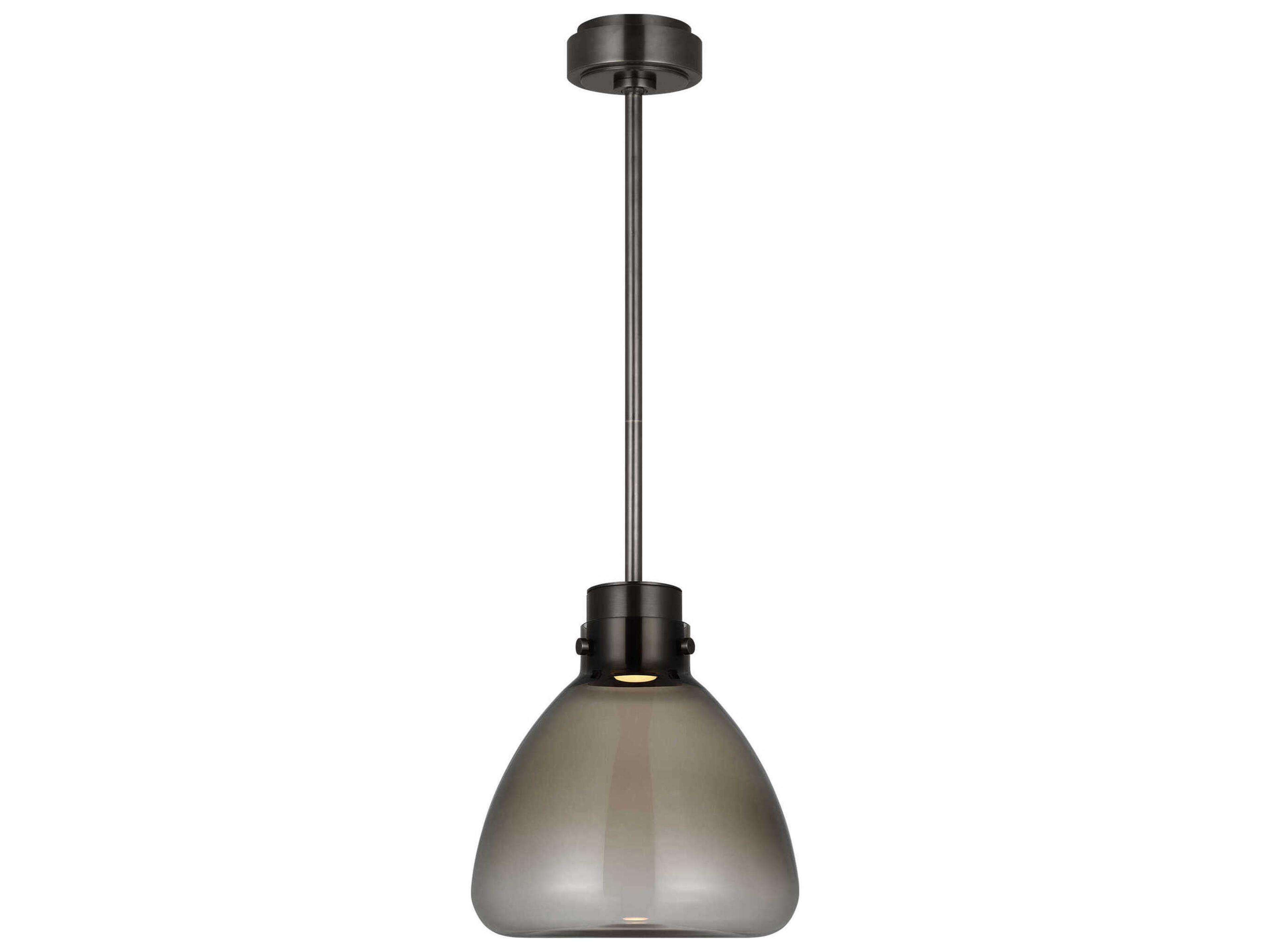 Morgan 1-Light Burnished Bronze Mini Pendant