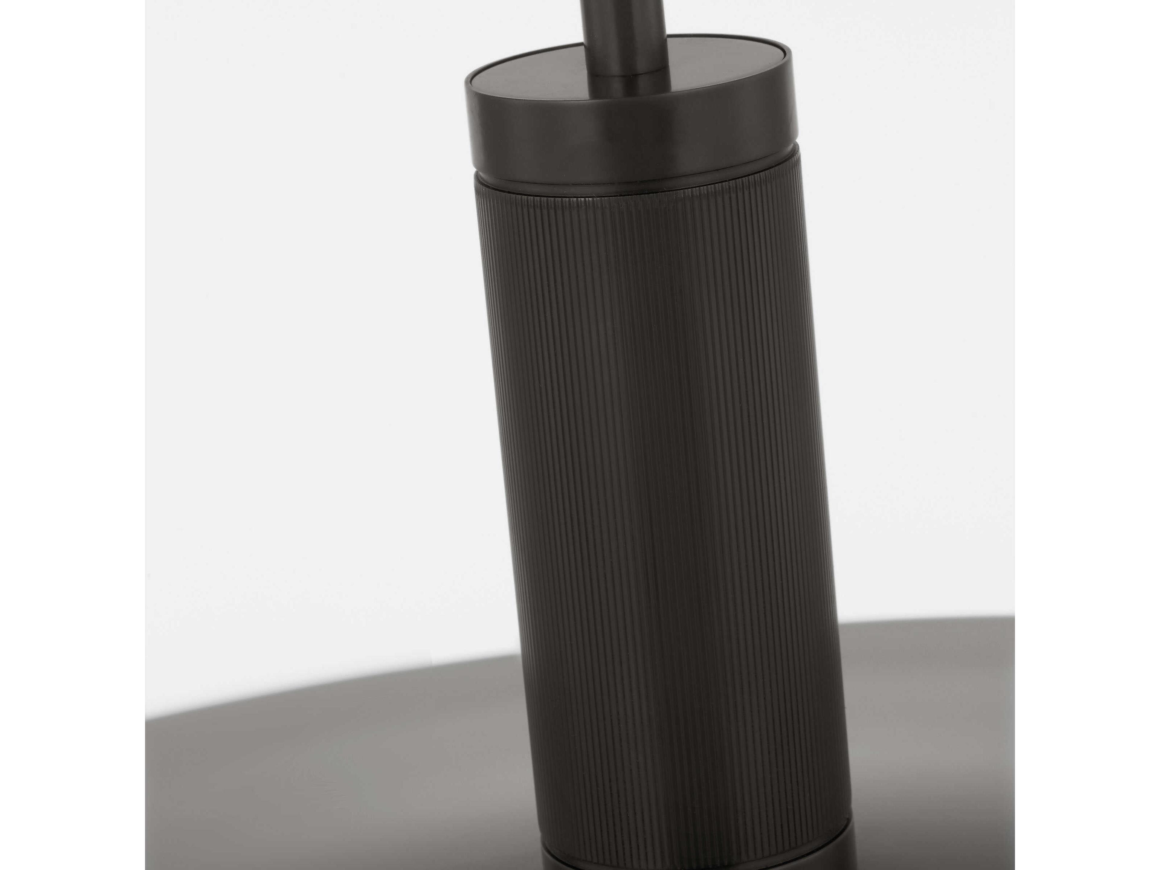 Visual Comfort Modern Saucer 1-Light Bronze And Darkened Brass Round Pendant