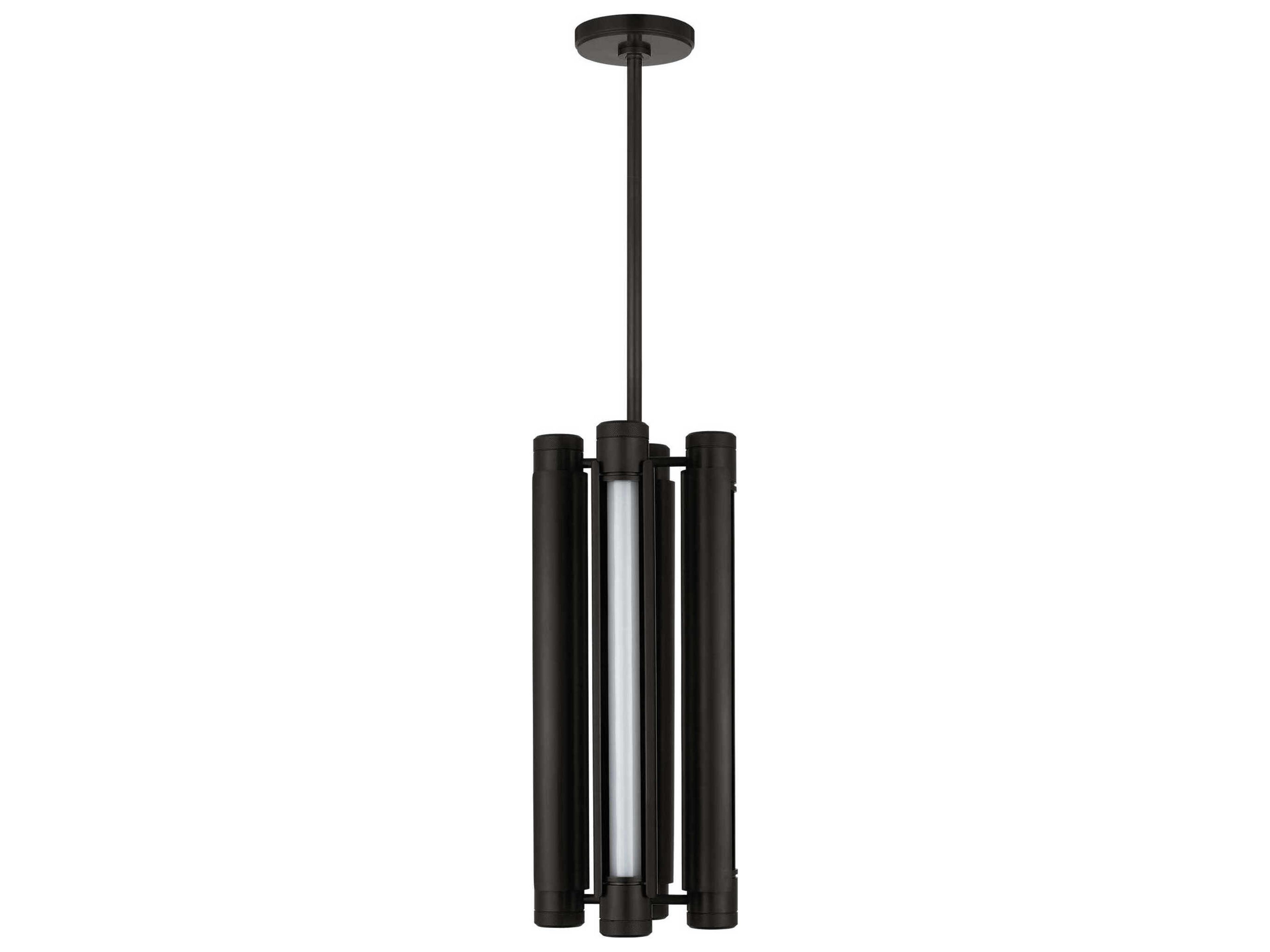 Visual Comfort Modern Capa 4-Light Bronze Cylinder Mini Pendant