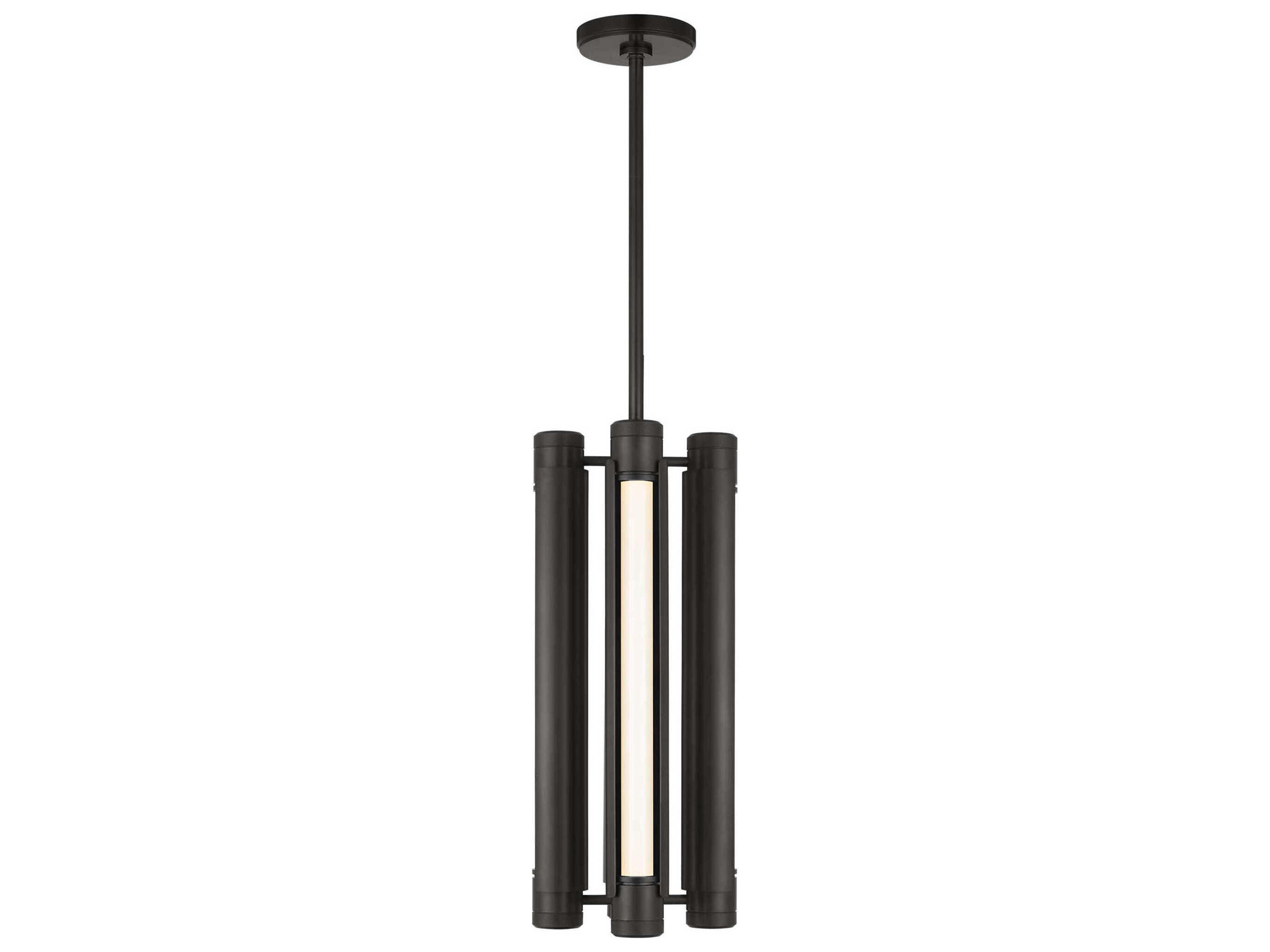 Visual Comfort Modern Capa 4-Light Bronze Cylinder Mini Pendant