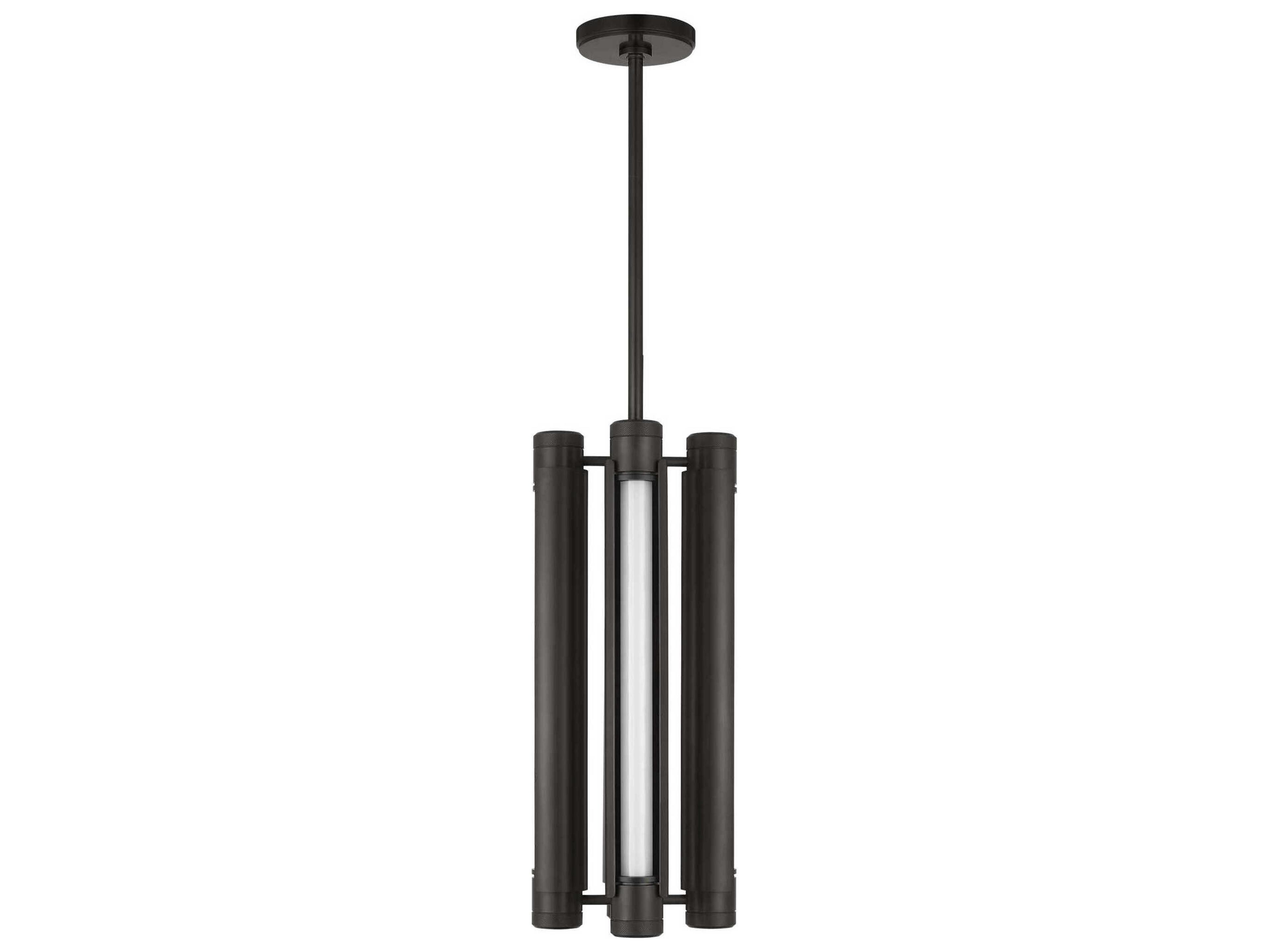 Visual Comfort Modern Capa 4-Light Bronze Cylinder Mini Pendant