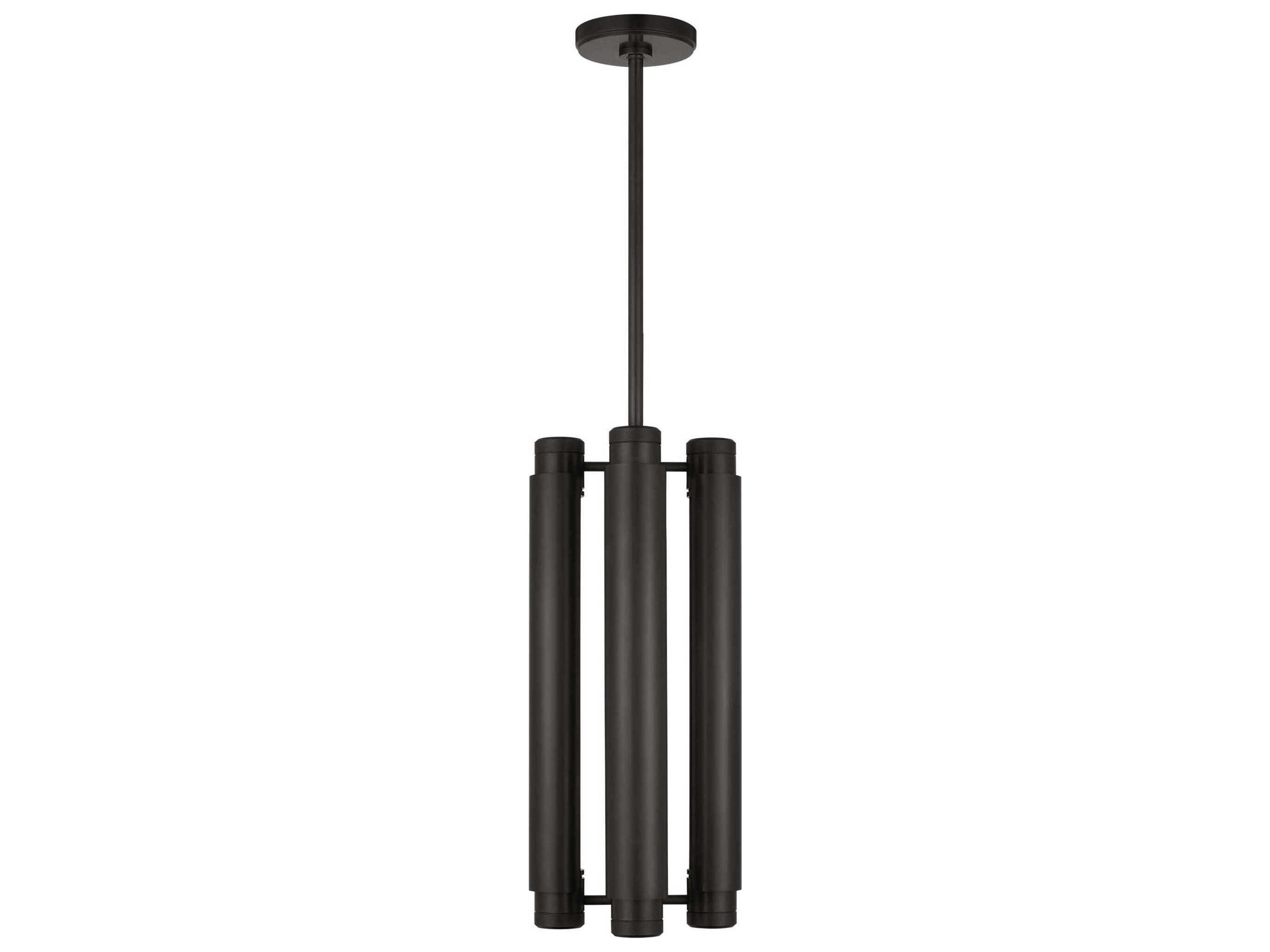 Visual Comfort Modern Capa 4-Light Bronze Cylinder Mini Pendant