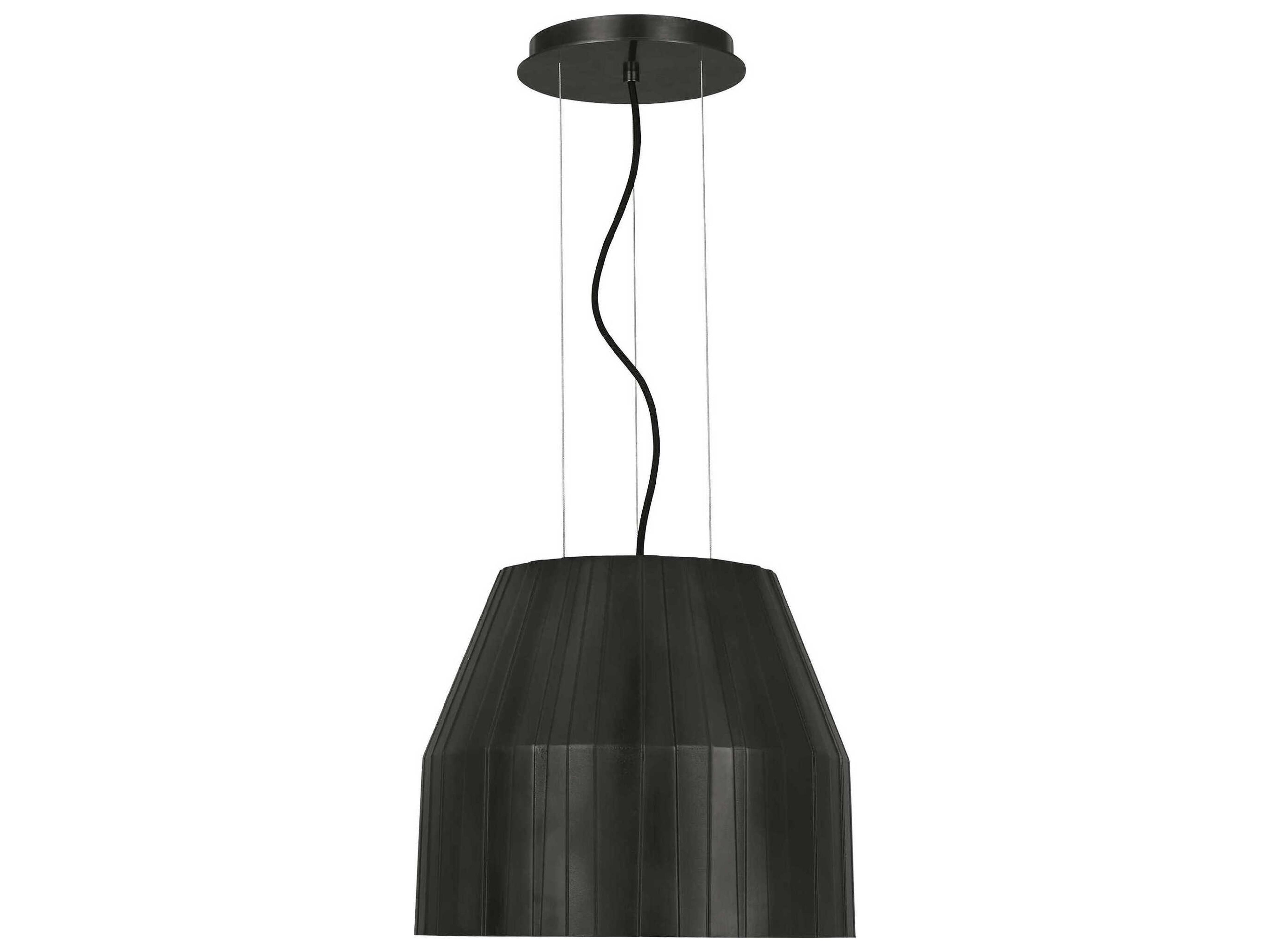 Visual Comfort Modern Bling 1-Light Plated Dark Bronze Pendant