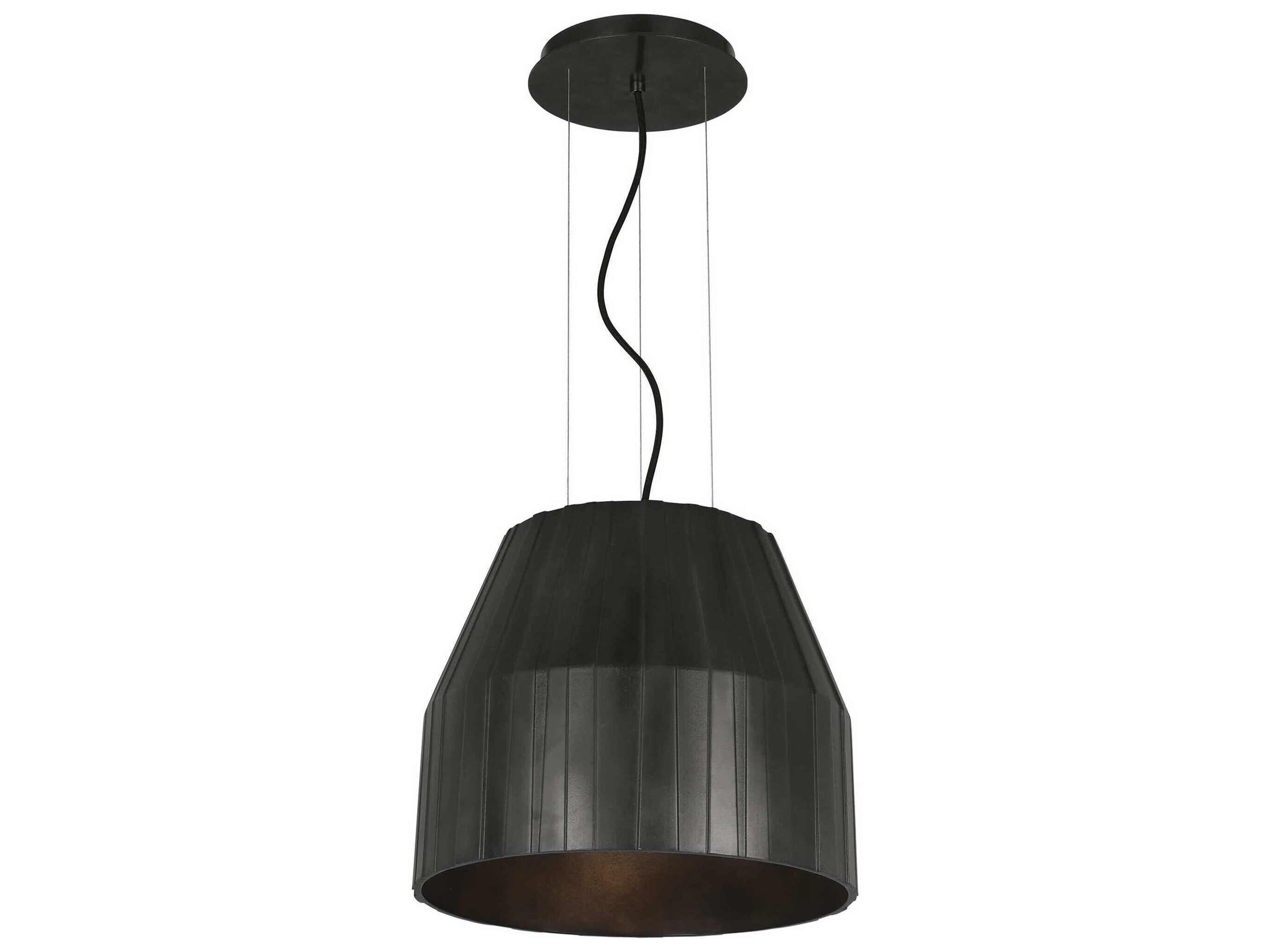 Visual Comfort Modern Bling 1-Light Plated Dark Bronze Pendant
