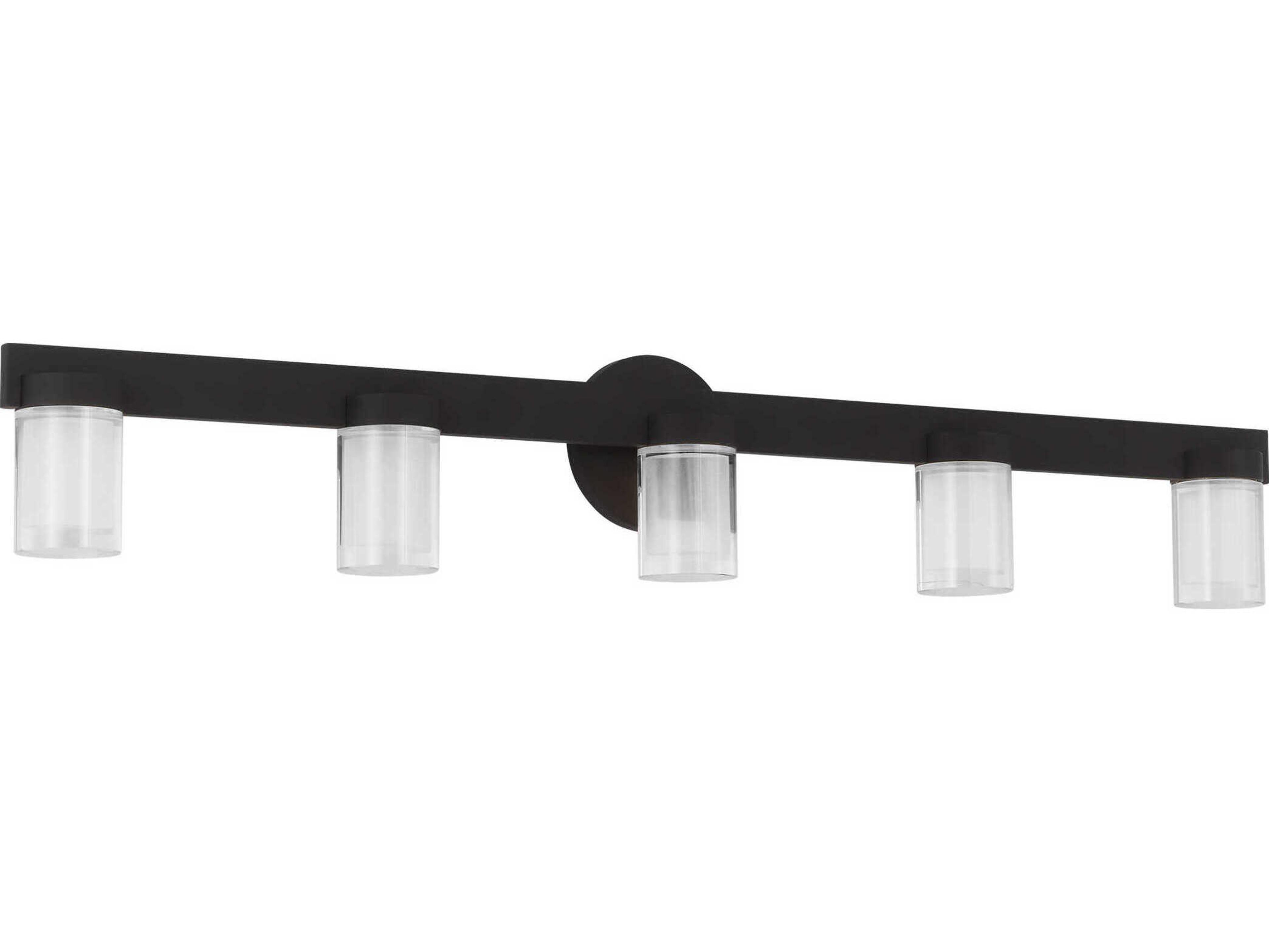 Visual Comfort Modern Esfera 5-Light Nightshade Black Vanity Light