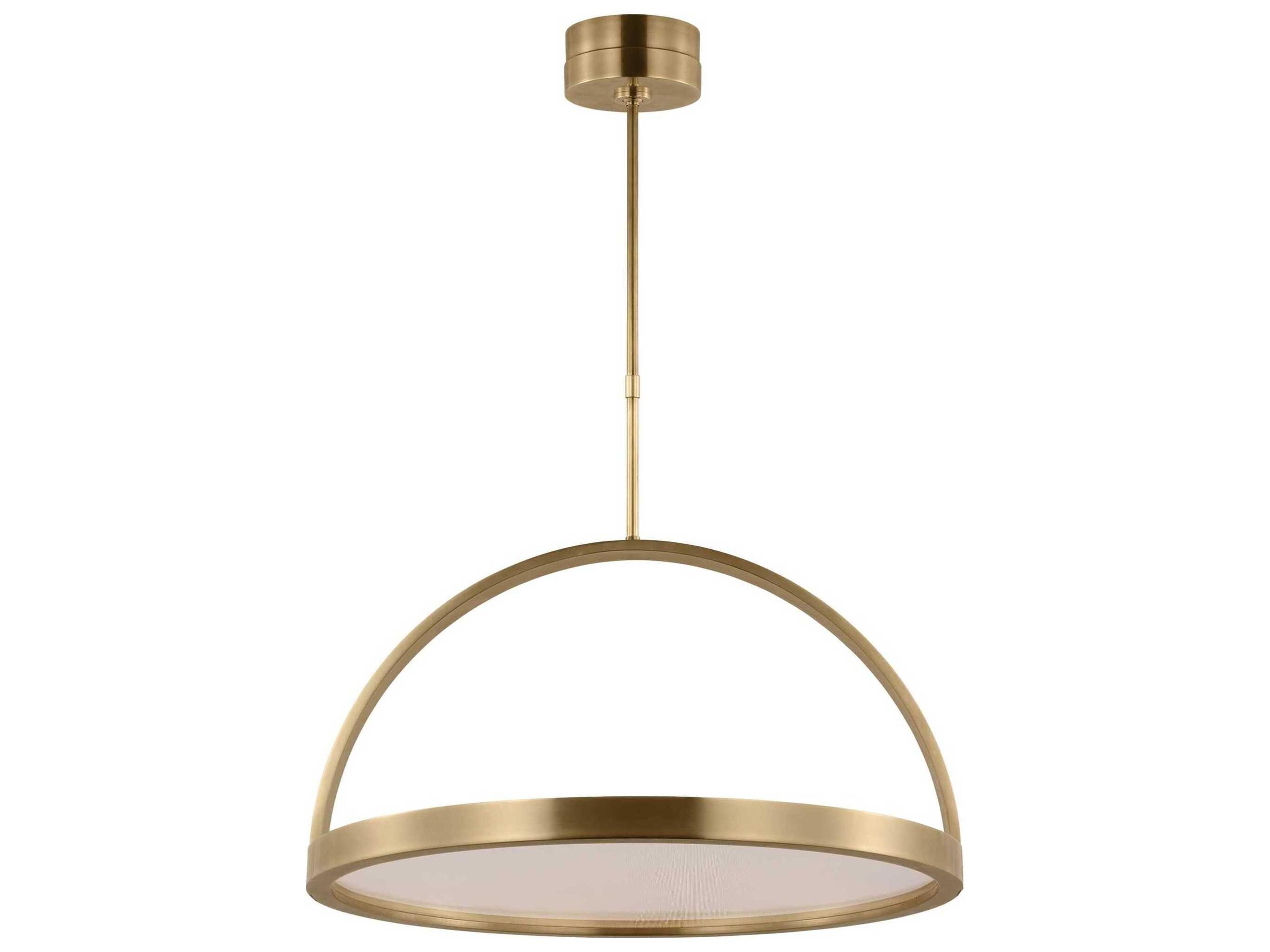 Cerne 1-Light Natural Brass Round Pendant