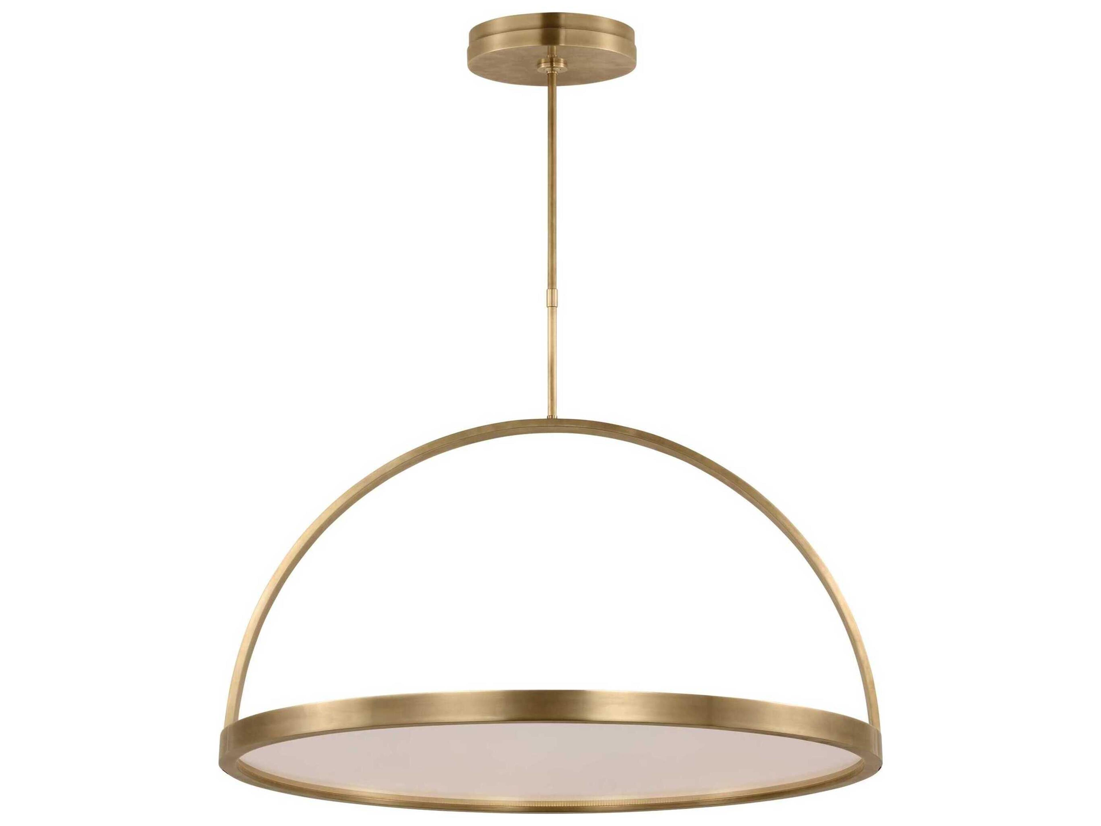 Cerne 1-Light Natural Brass Round Pendant