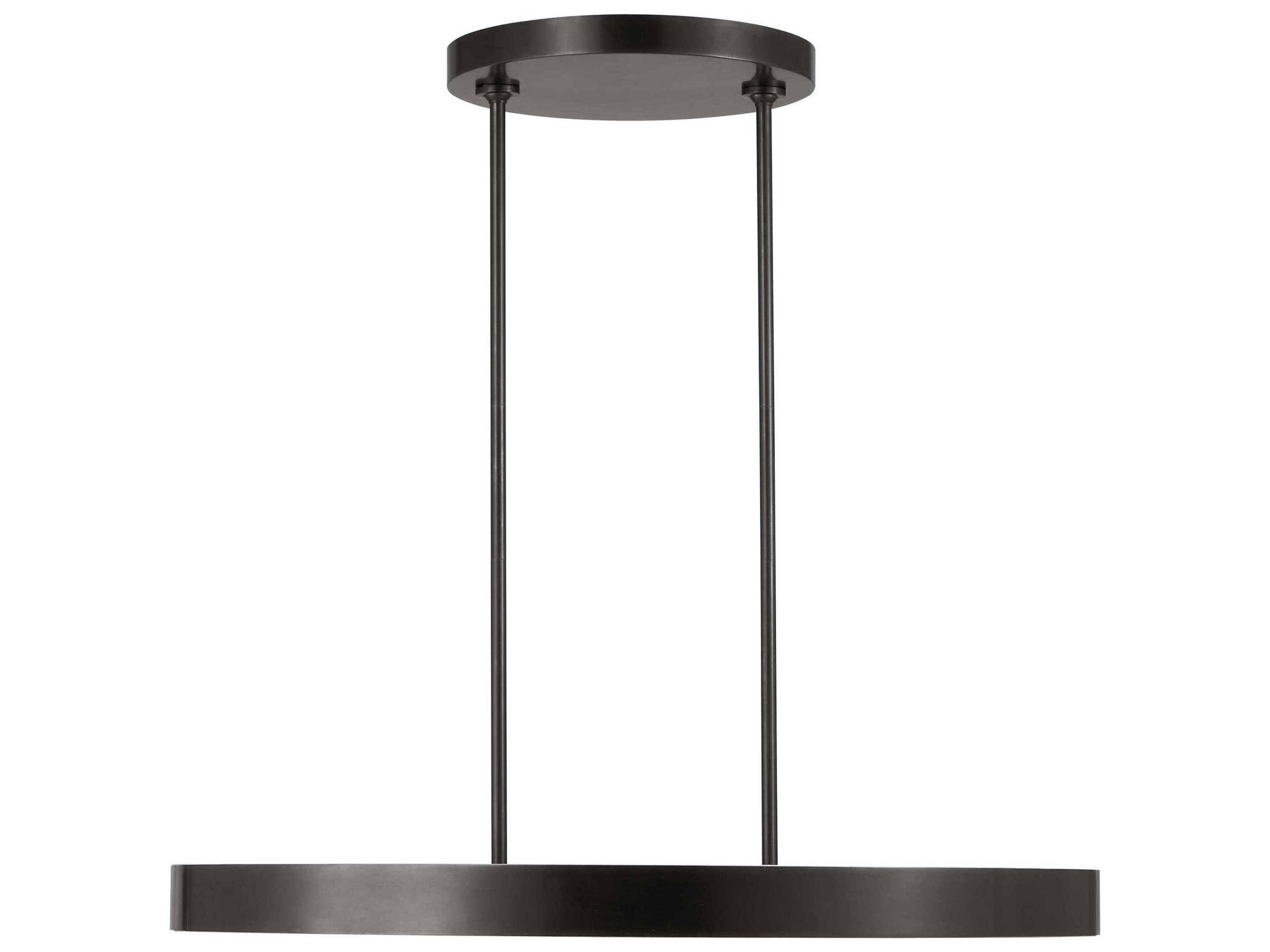 Visual Comfort Modern Wyllis 1-Light Bronze Round Pendant