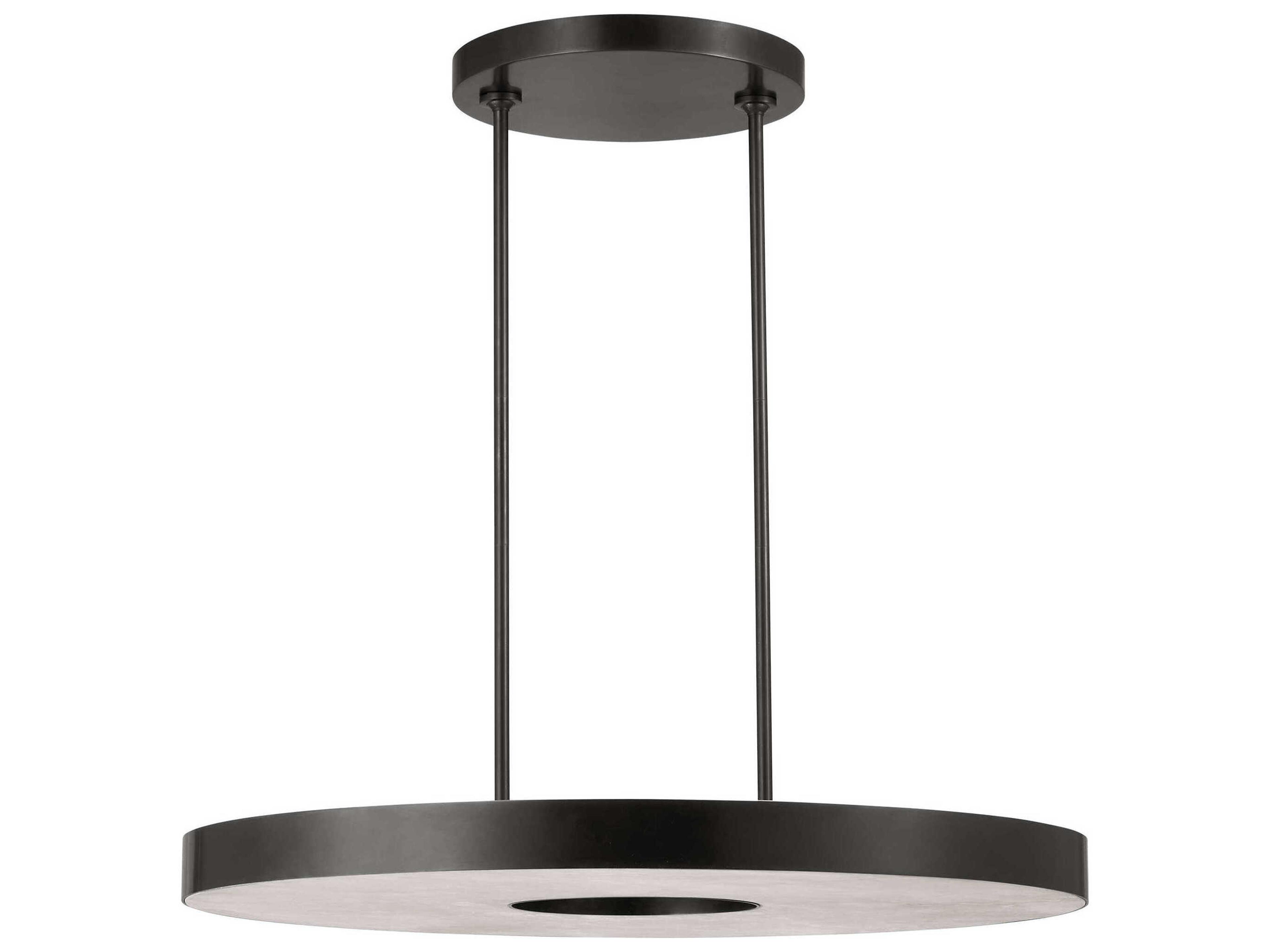 Visual Comfort Modern Wyllis 1-Light Bronze Round Pendant