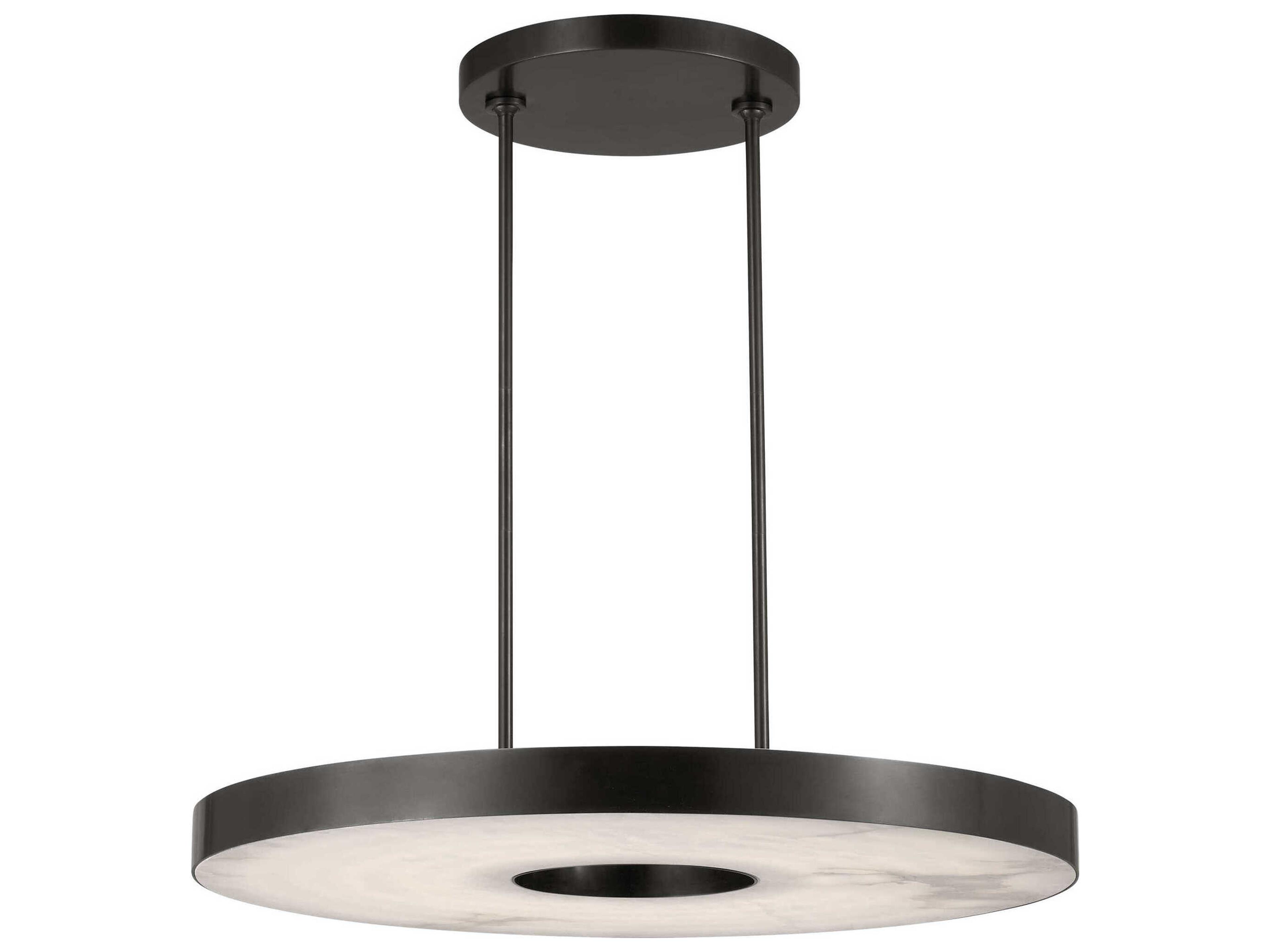 Visual Comfort Modern Wyllis 1-Light Bronze Round Pendant