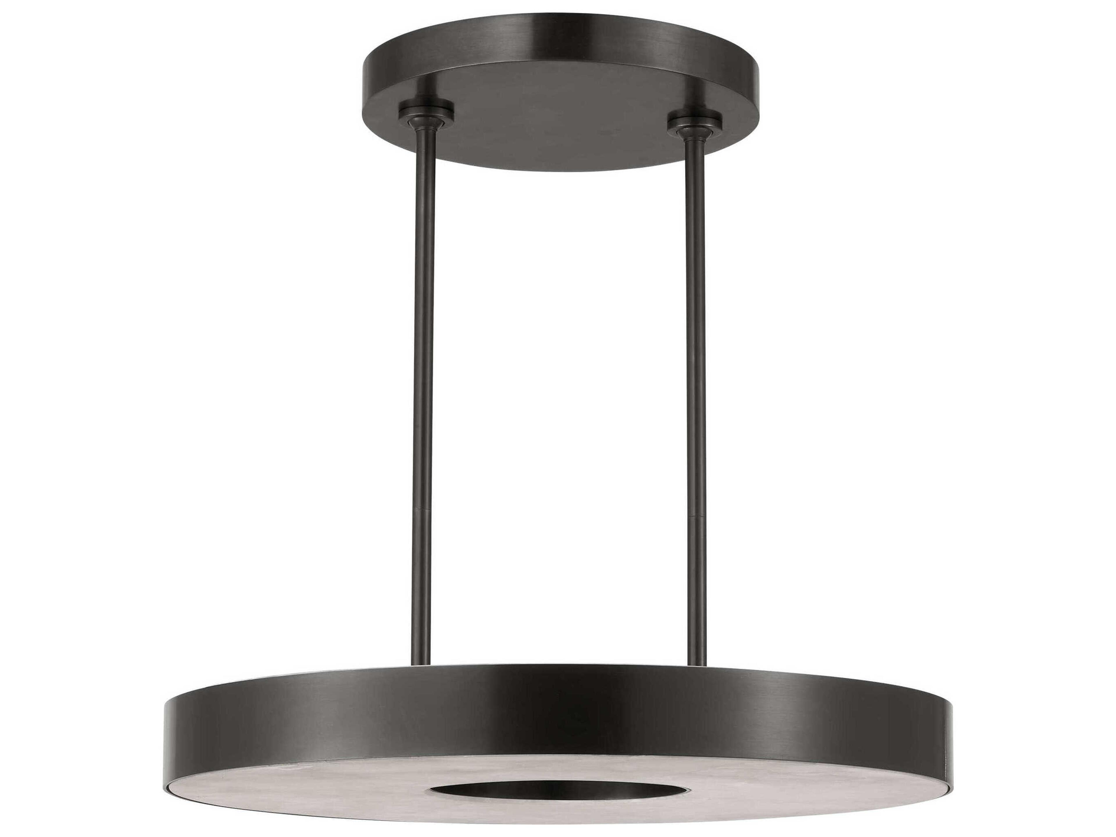 Visual Comfort Modern Wyllis 1-Light Bronze Round Pendant
