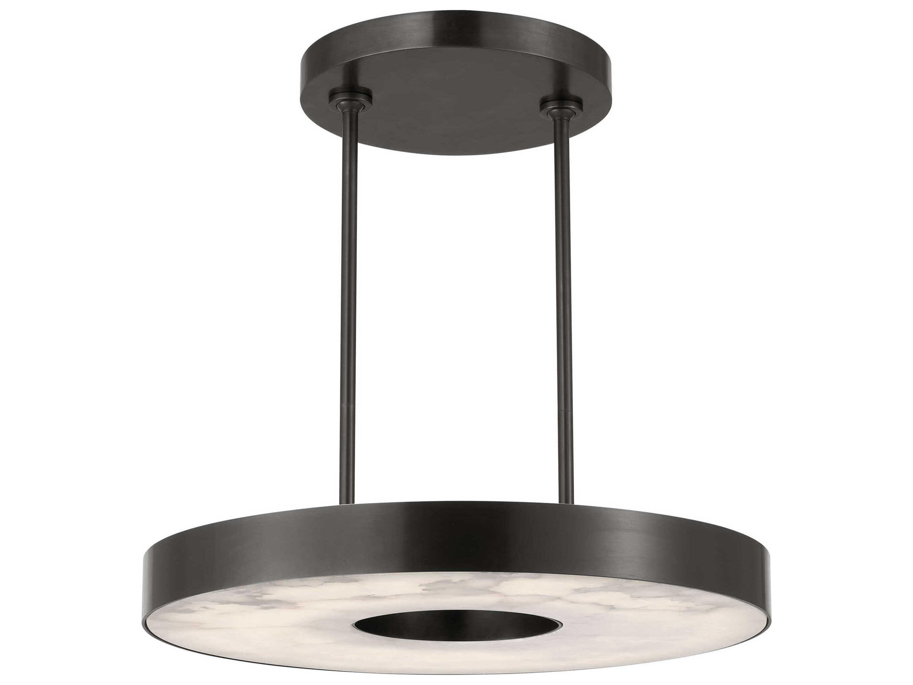 Visual Comfort Modern Wyllis 1-Light Bronze Round Pendant