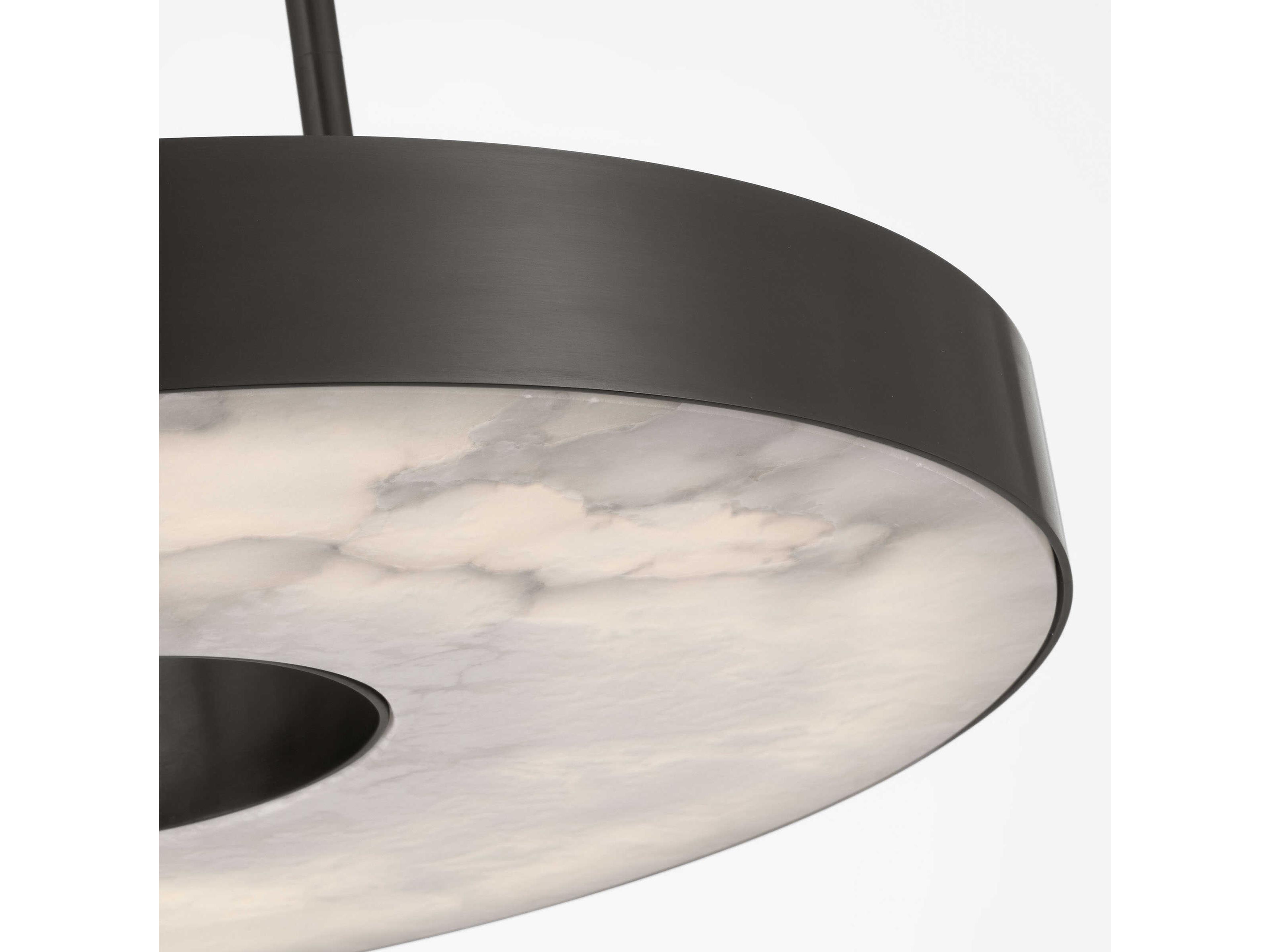 Visual Comfort Modern Wyllis 1-Light Bronze Round Pendant