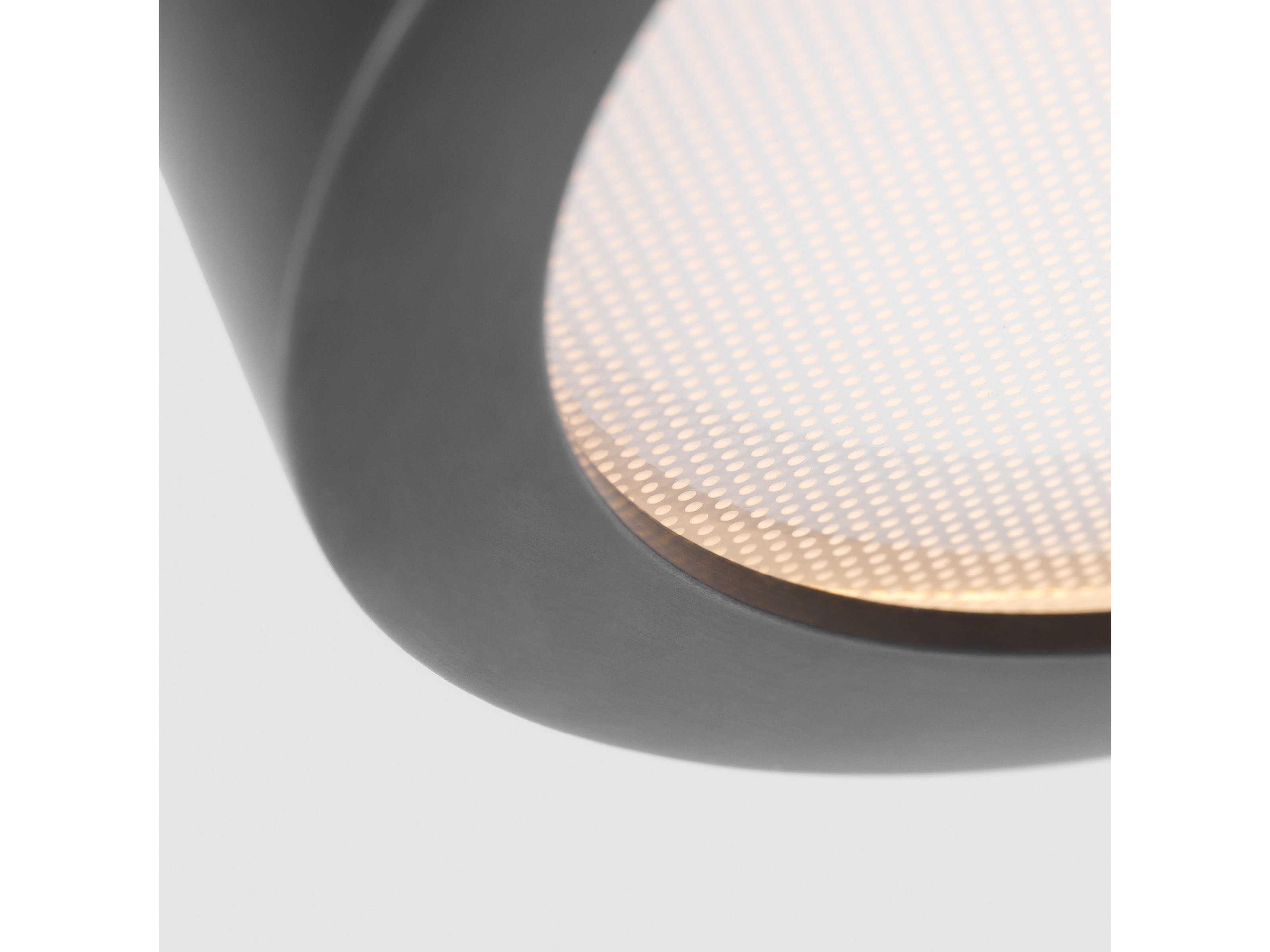 Visual Comfort Modern Cerne 1-Light Dark Bronze Round Flush Mount