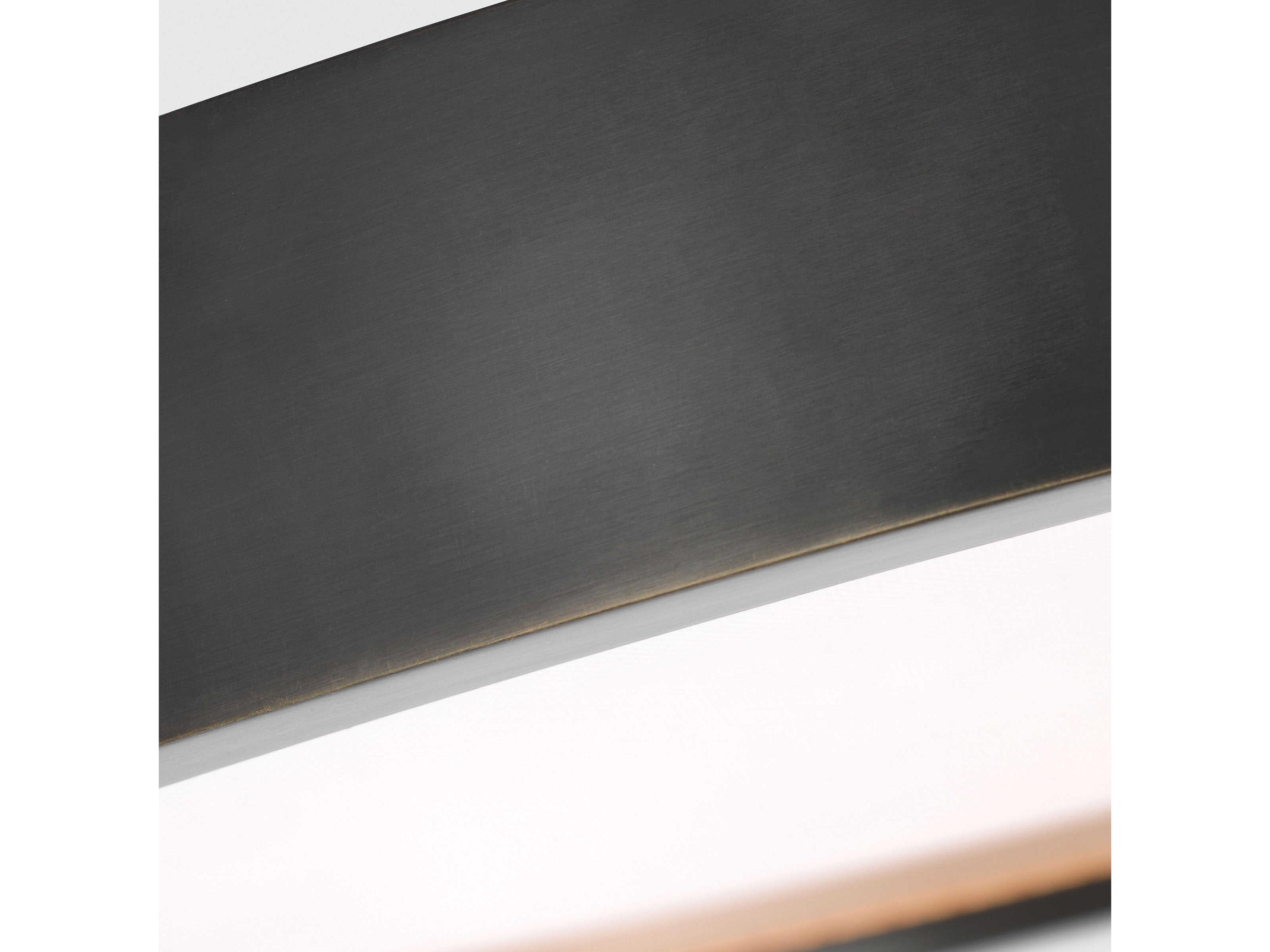 Visual Comfort Modern Cerne 1-Light Dark Bronze Round Flush Mount