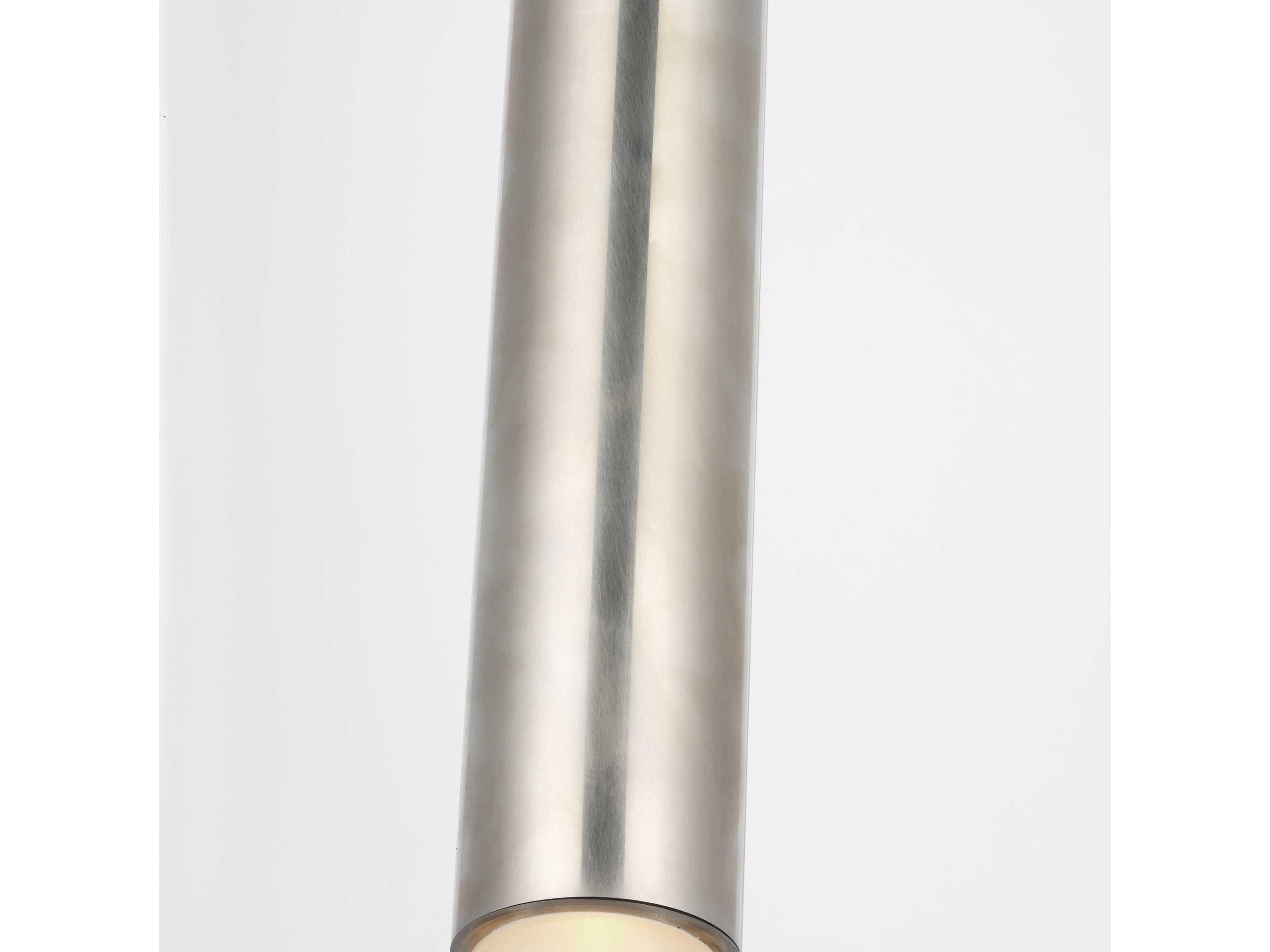 Visual Comfort Modern Ebell 1-Light Antique Nickel Cylinder Flush Mount