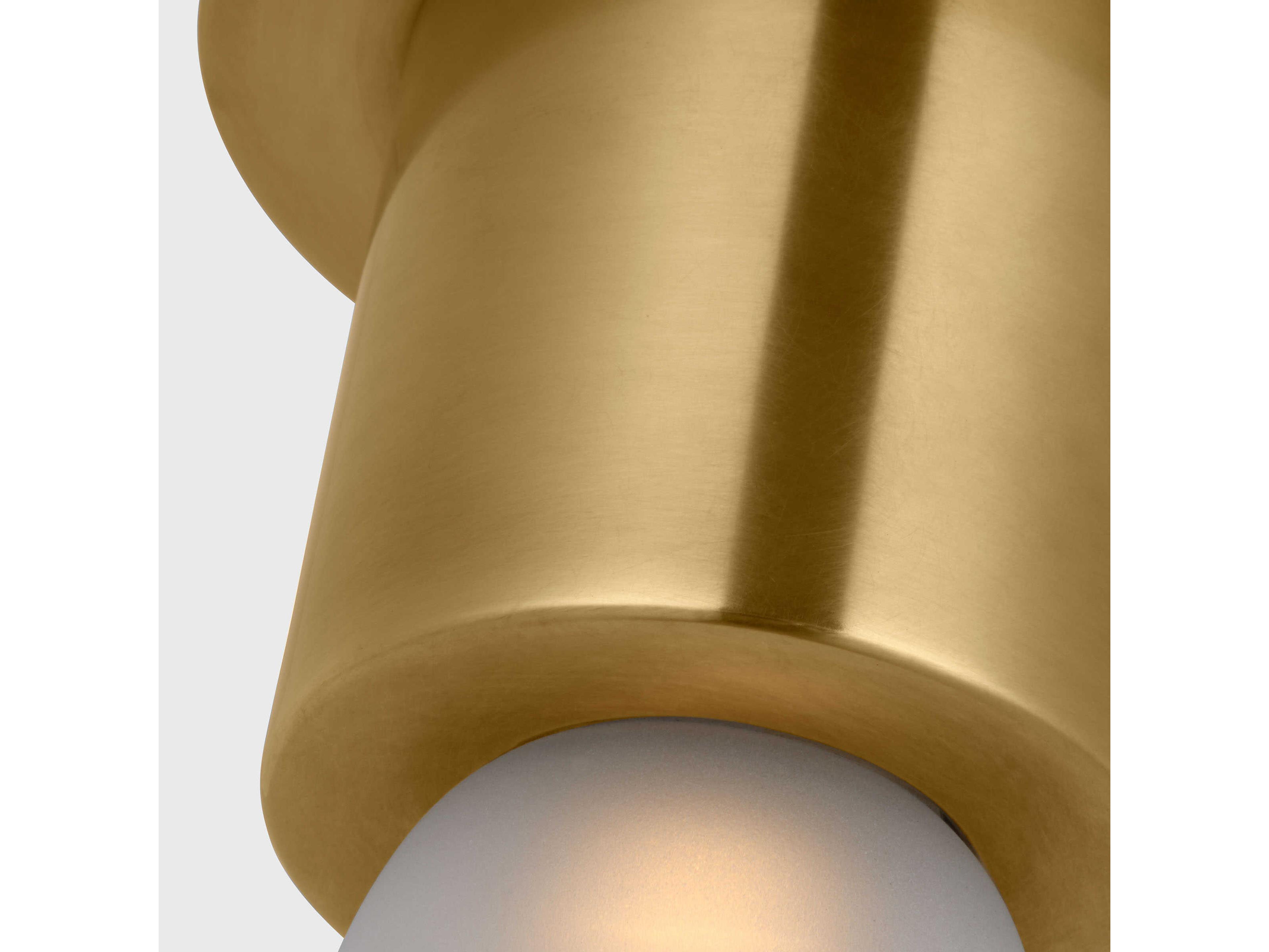 Visual Comfort Modern Volver 1-Light Hand Rubbed Antique Brass Flush Mount