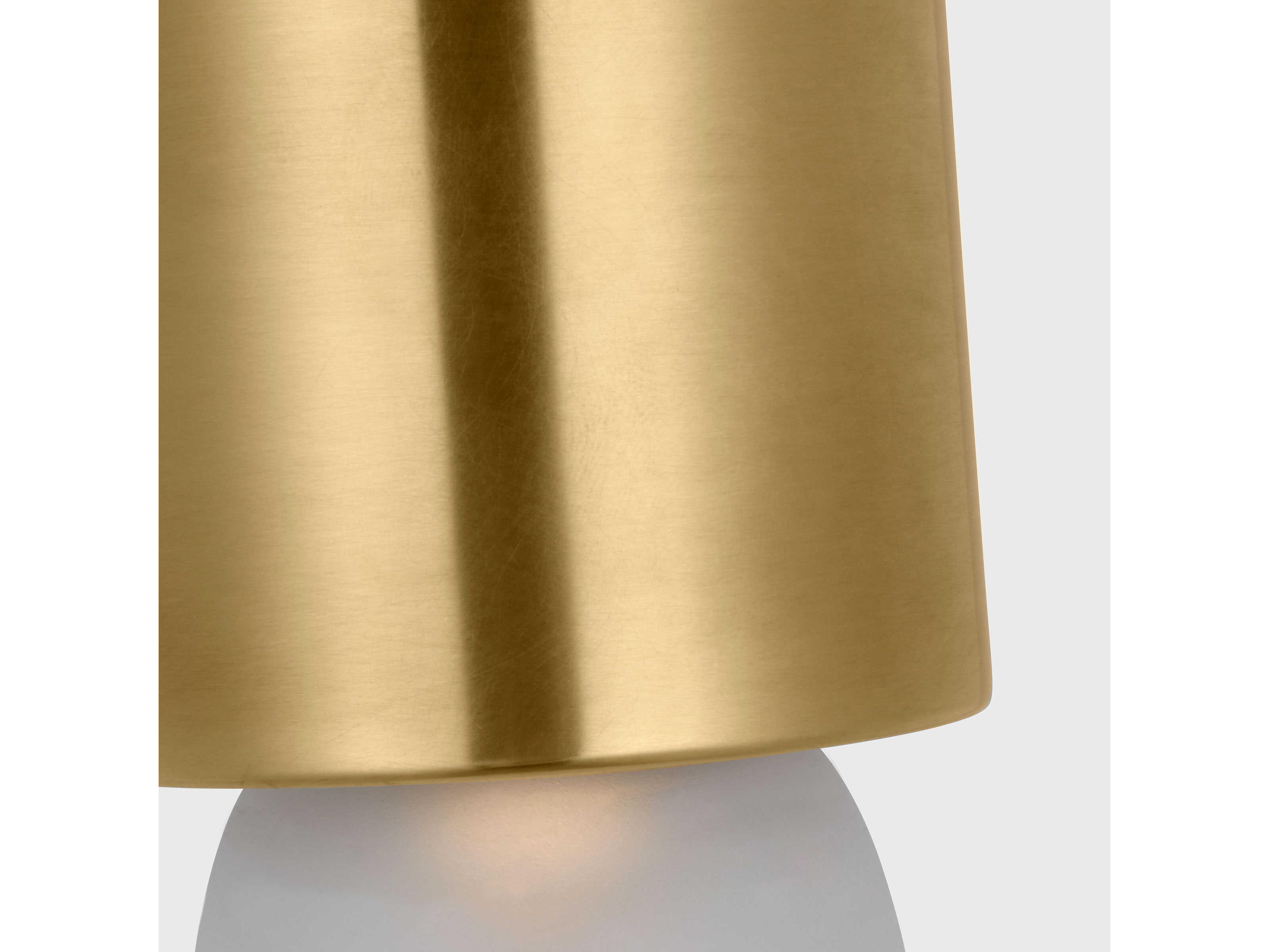 Visual Comfort Modern Volver 1-Light Hand Rubbed Antique Brass Flush Mount