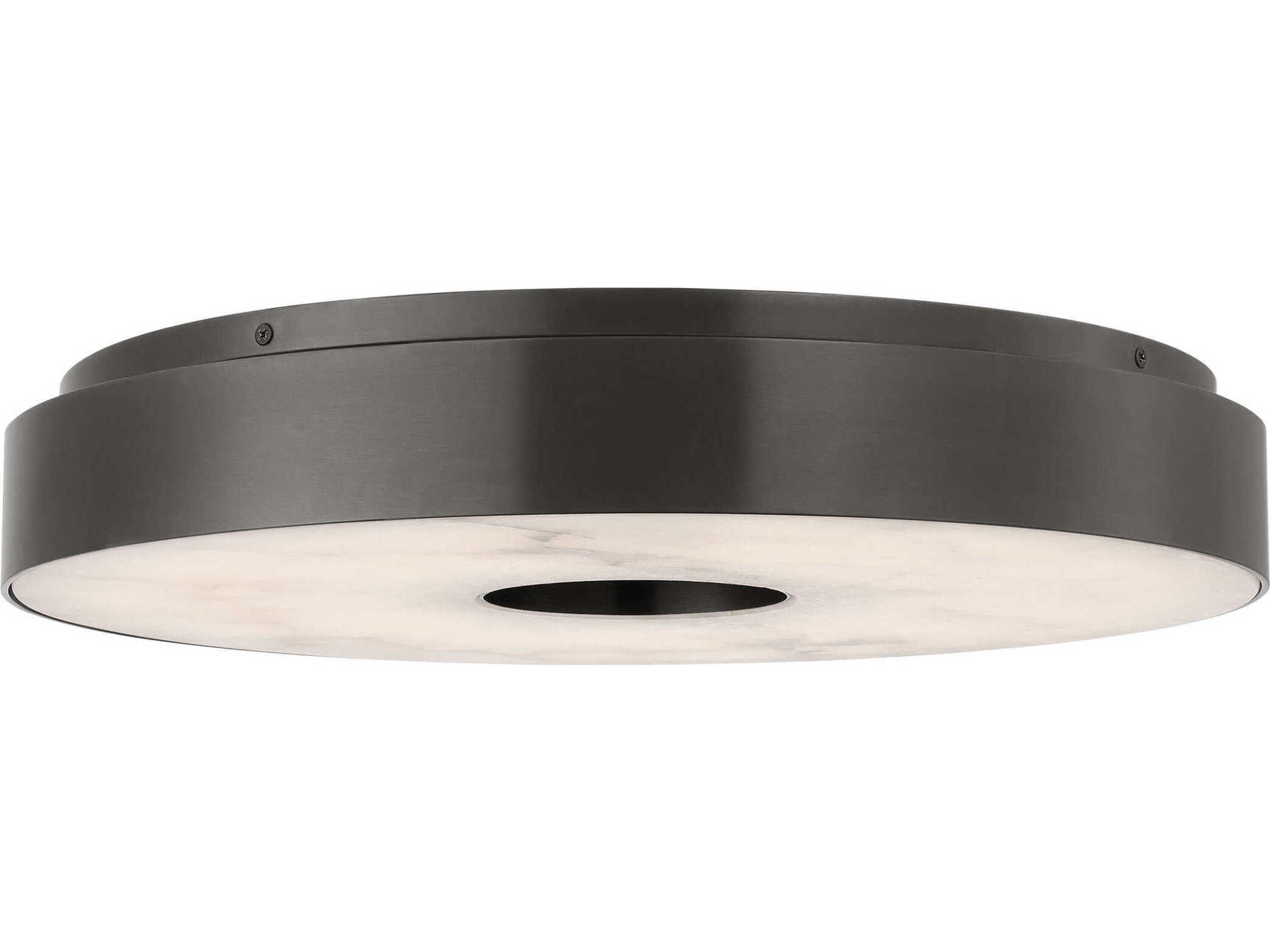 Wyllis 1-Light Bronze Round Flush Mount