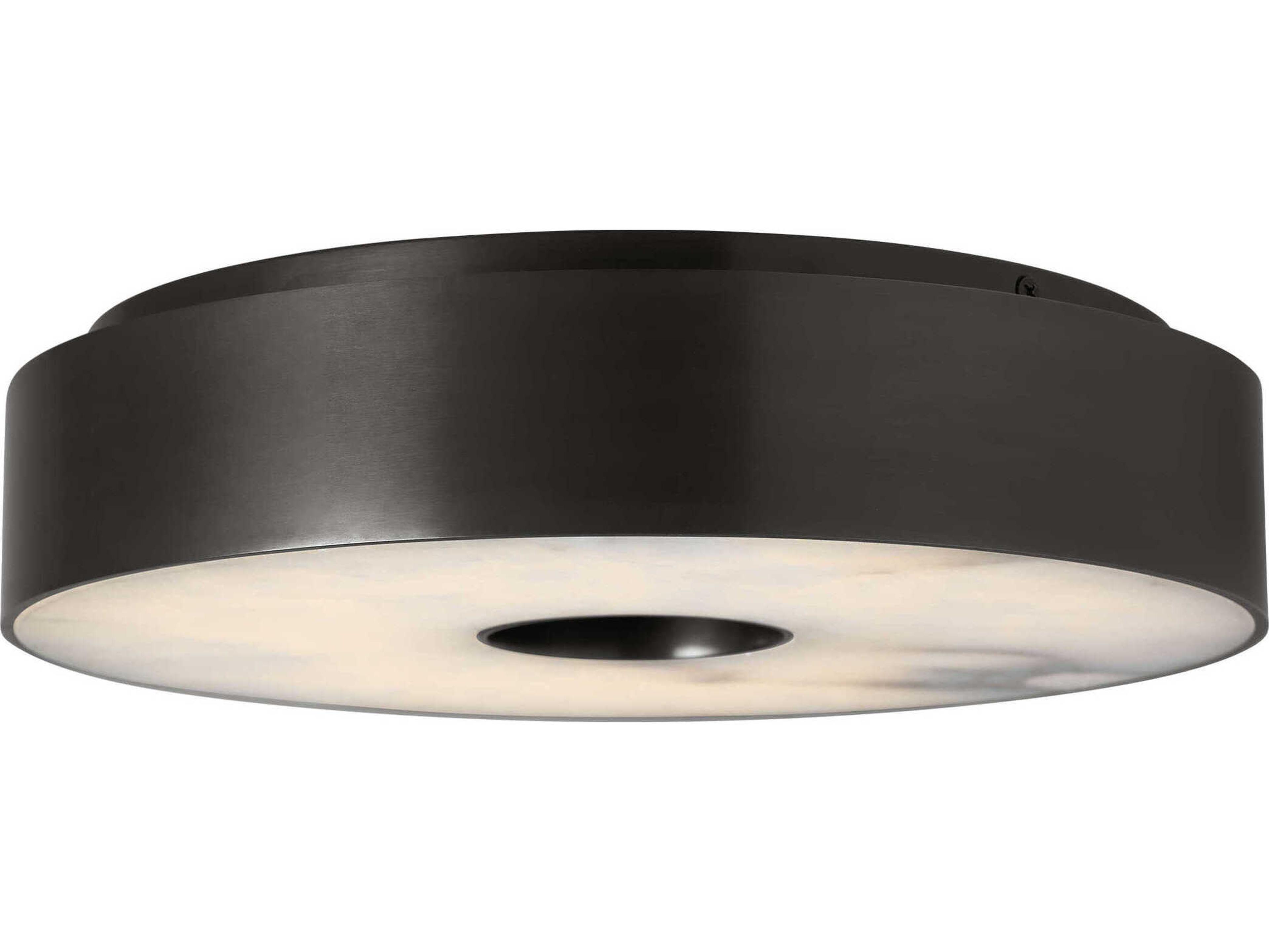 Wyllis 1-Light Bronze Round Flush Mount