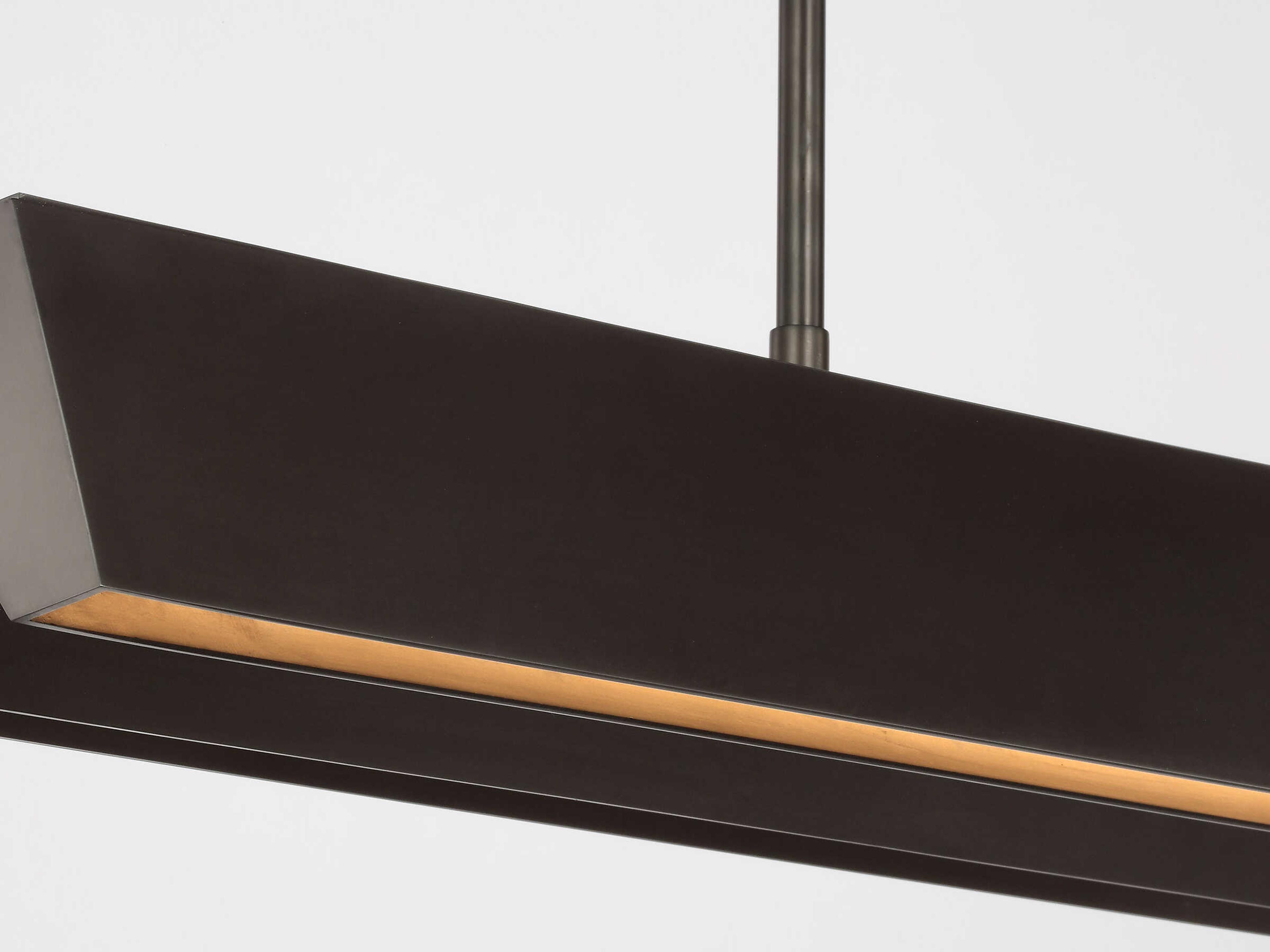 Visual Comfort Modern Pench 1-Light Dark Bronze Linear Island Pendant