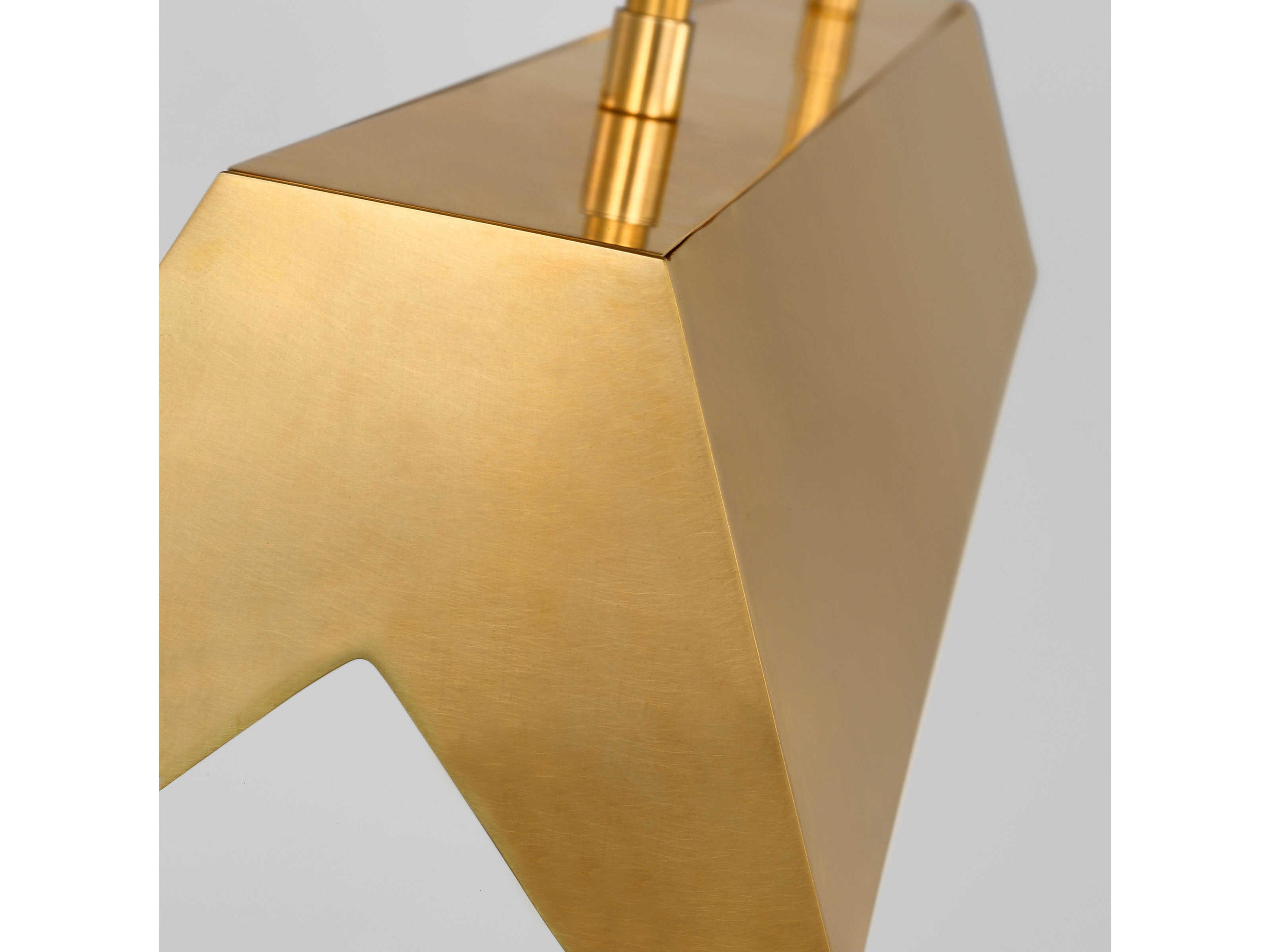 Visual Comfort Modern Pench 1-Light Natural Brass Linear Island Pendant