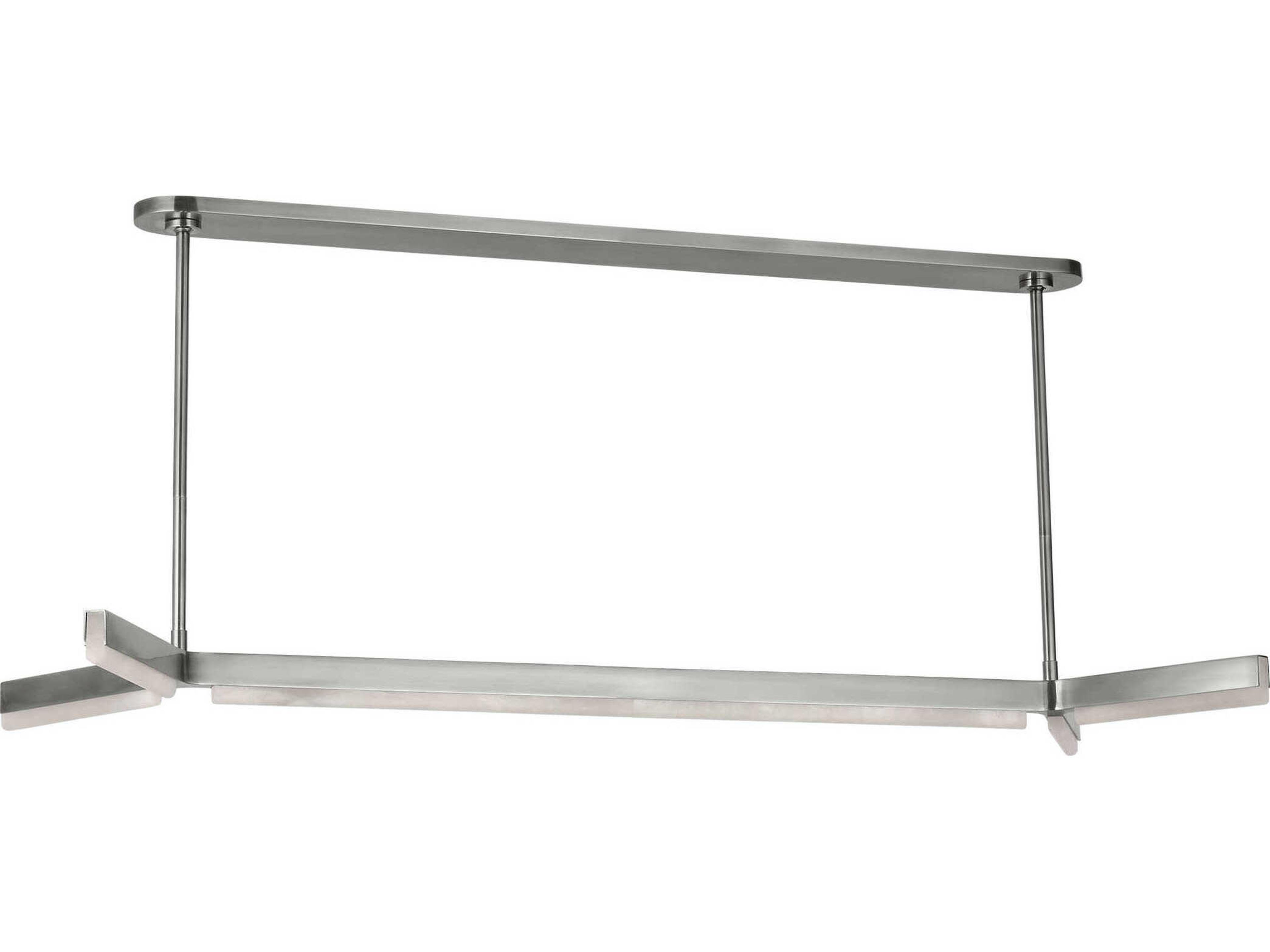 Visual Comfort Modern Linea 5-Light Antique Nickel Linear Island Pendant