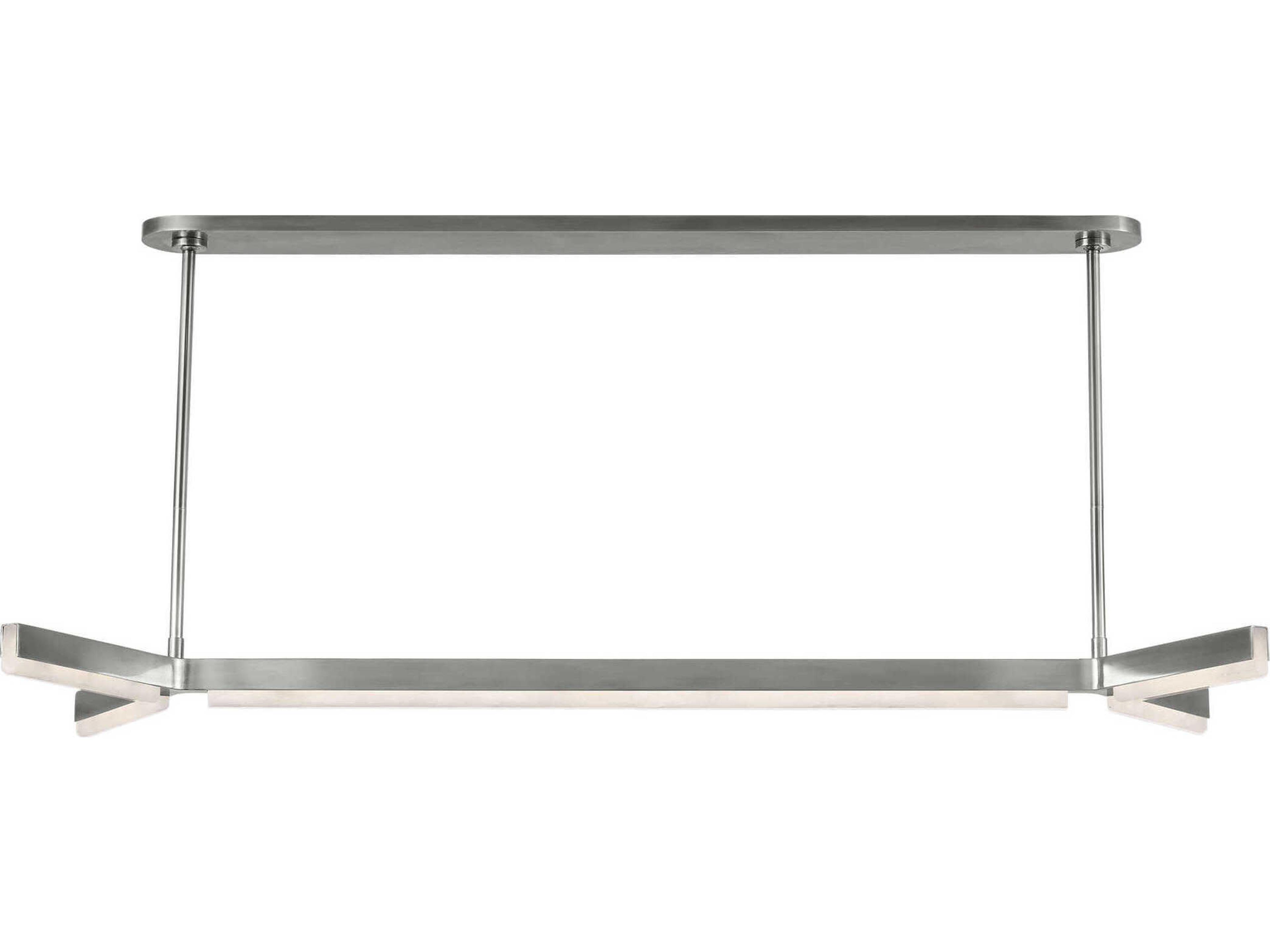 Visual Comfort Modern Linea 5-Light Antique Nickel Linear Island Pendant