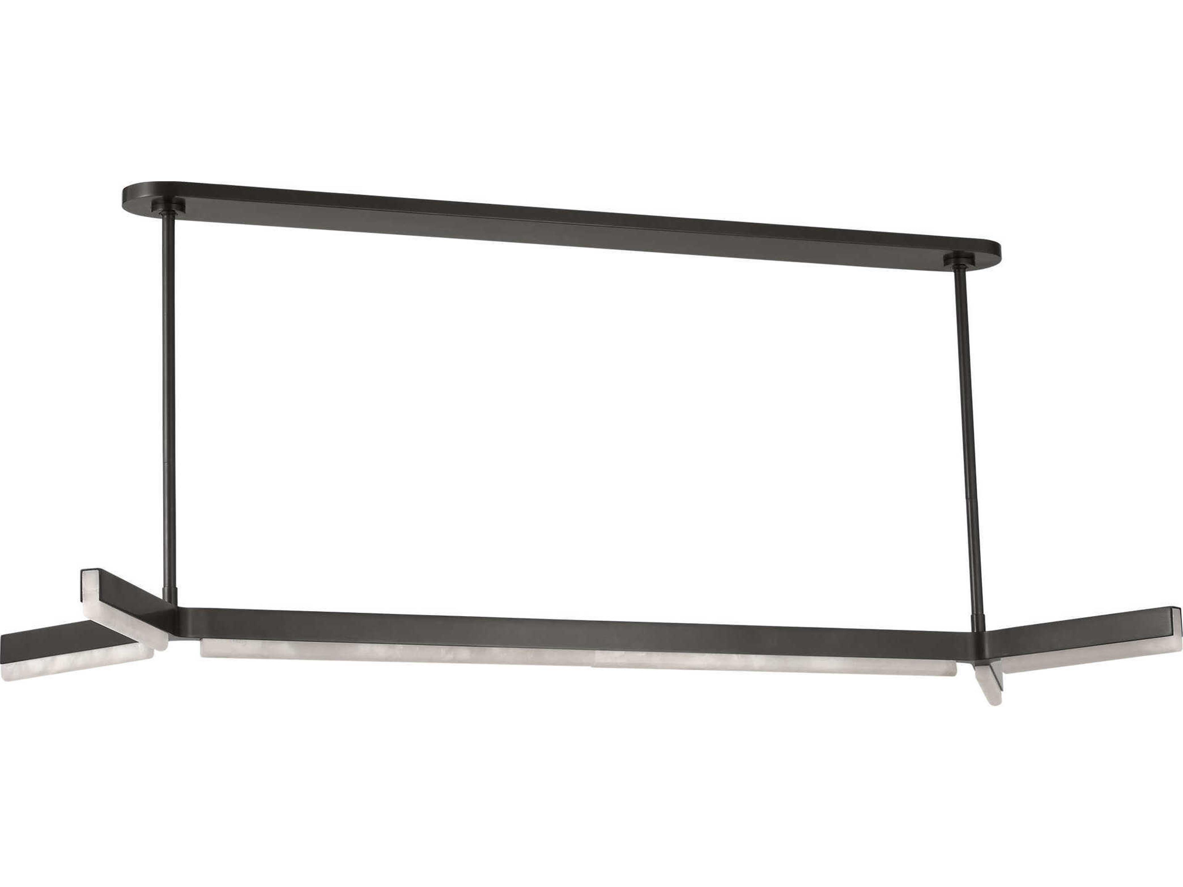 Visual Comfort Modern Linea 5-Light Bronze Linear Island Pendant