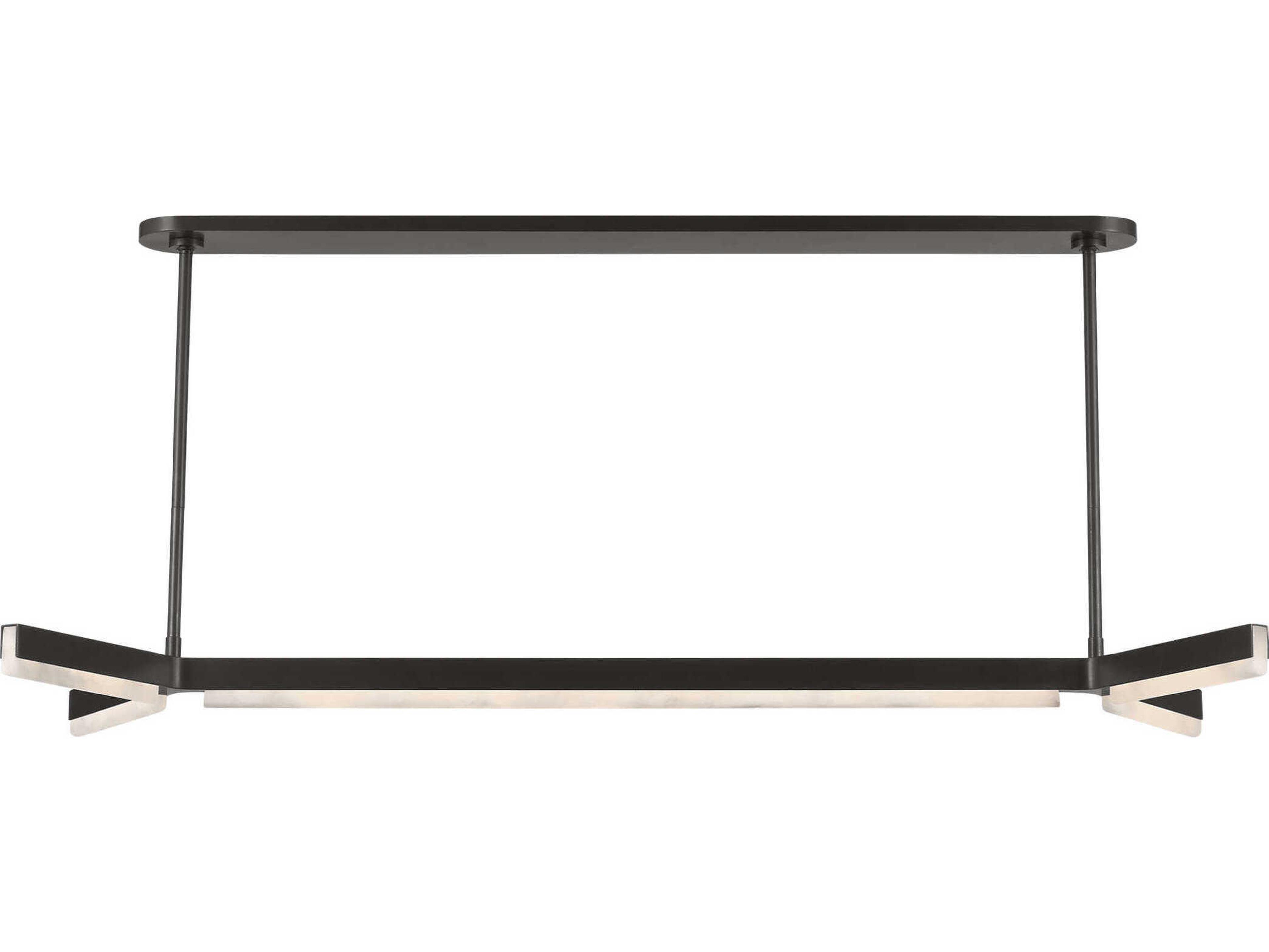 Visual Comfort Modern Linea 5-Light Bronze Linear Island Pendant