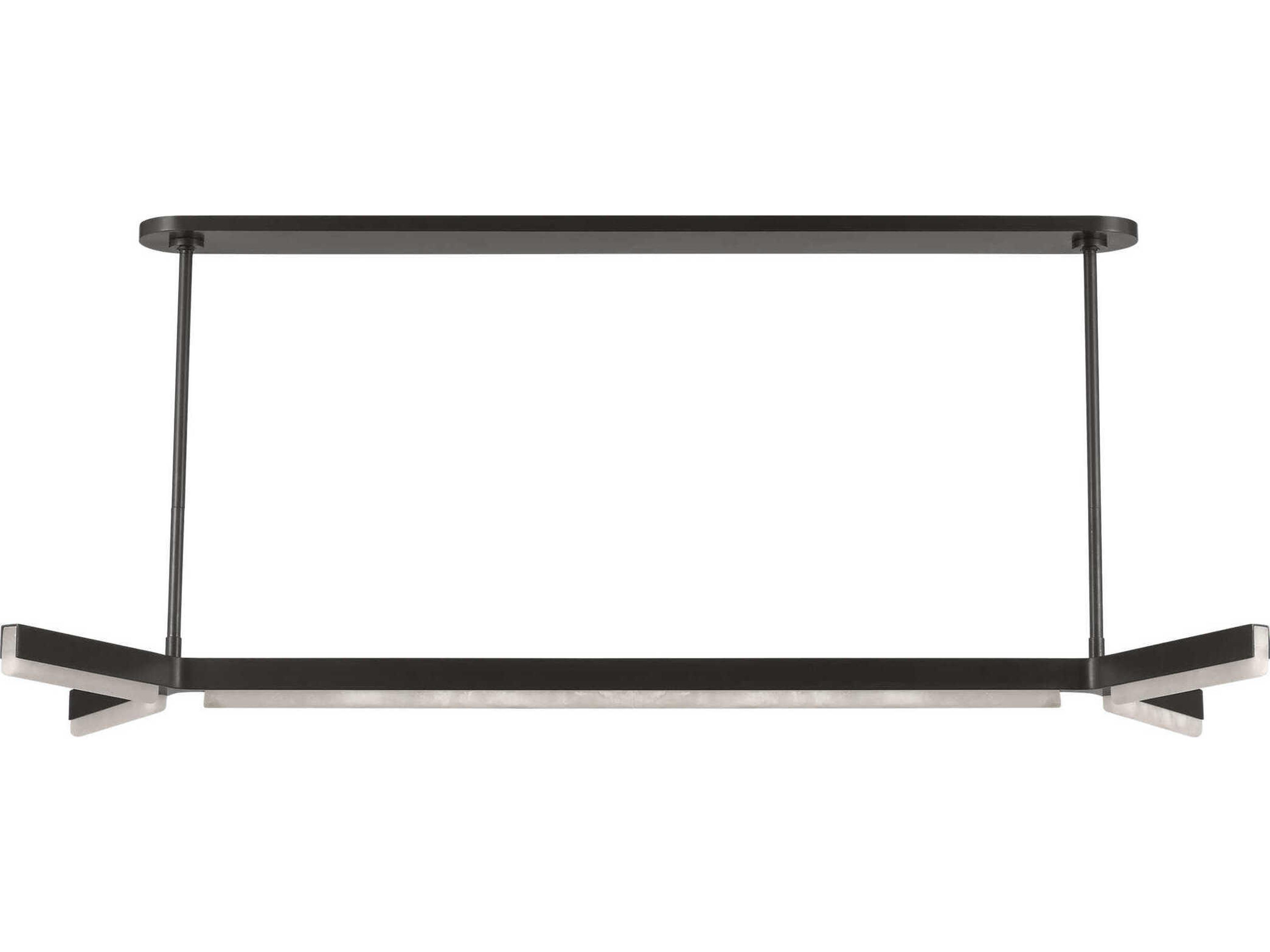 Visual Comfort Modern Linea 5-Light Bronze Linear Island Pendant