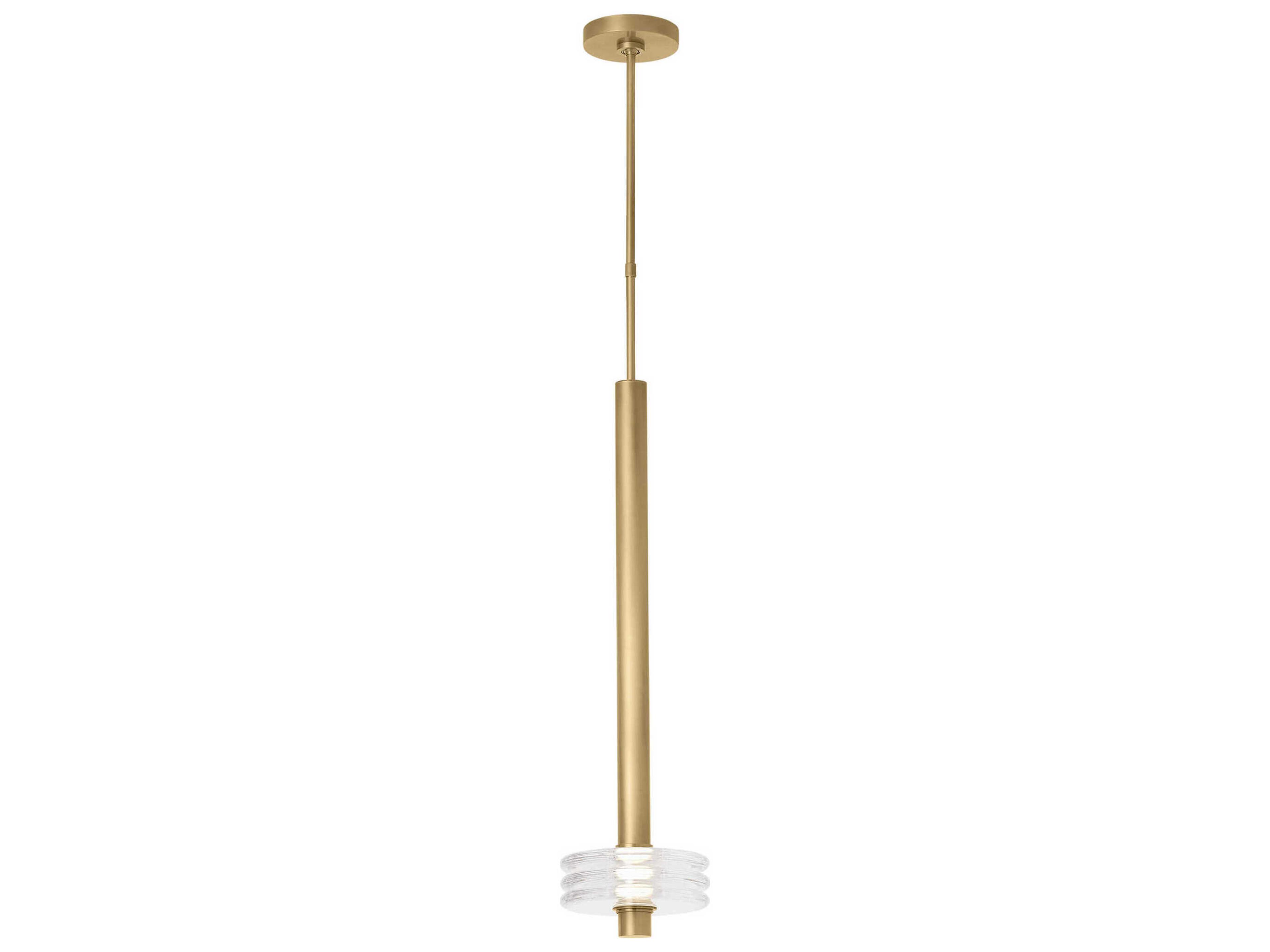 Laurel 1-Light Natural Brass Mini Pendant